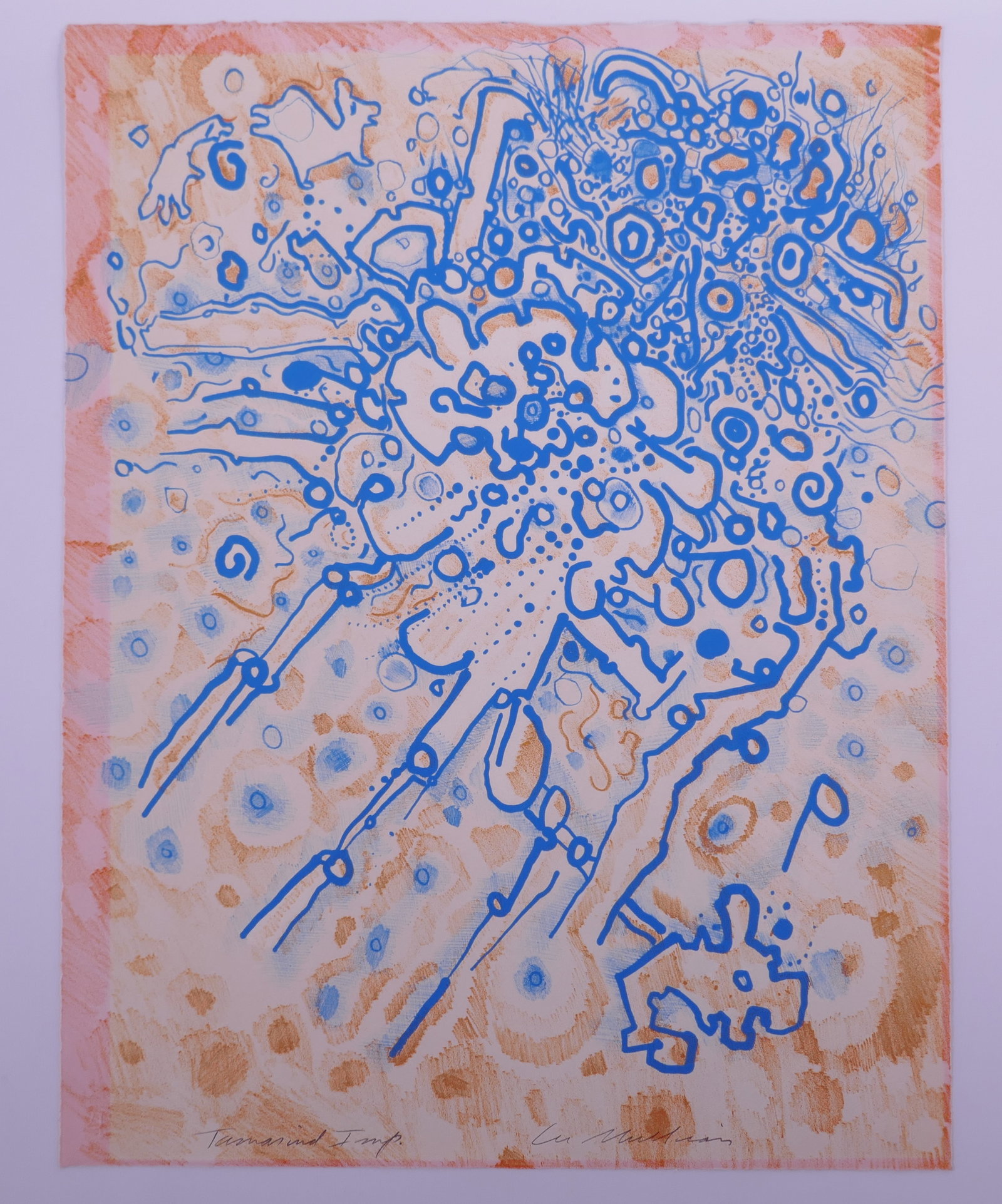 Lee Mullican (American, 1919–1998), Hungry Ghosts V, 1964 Color Lithograph (1 of 20)