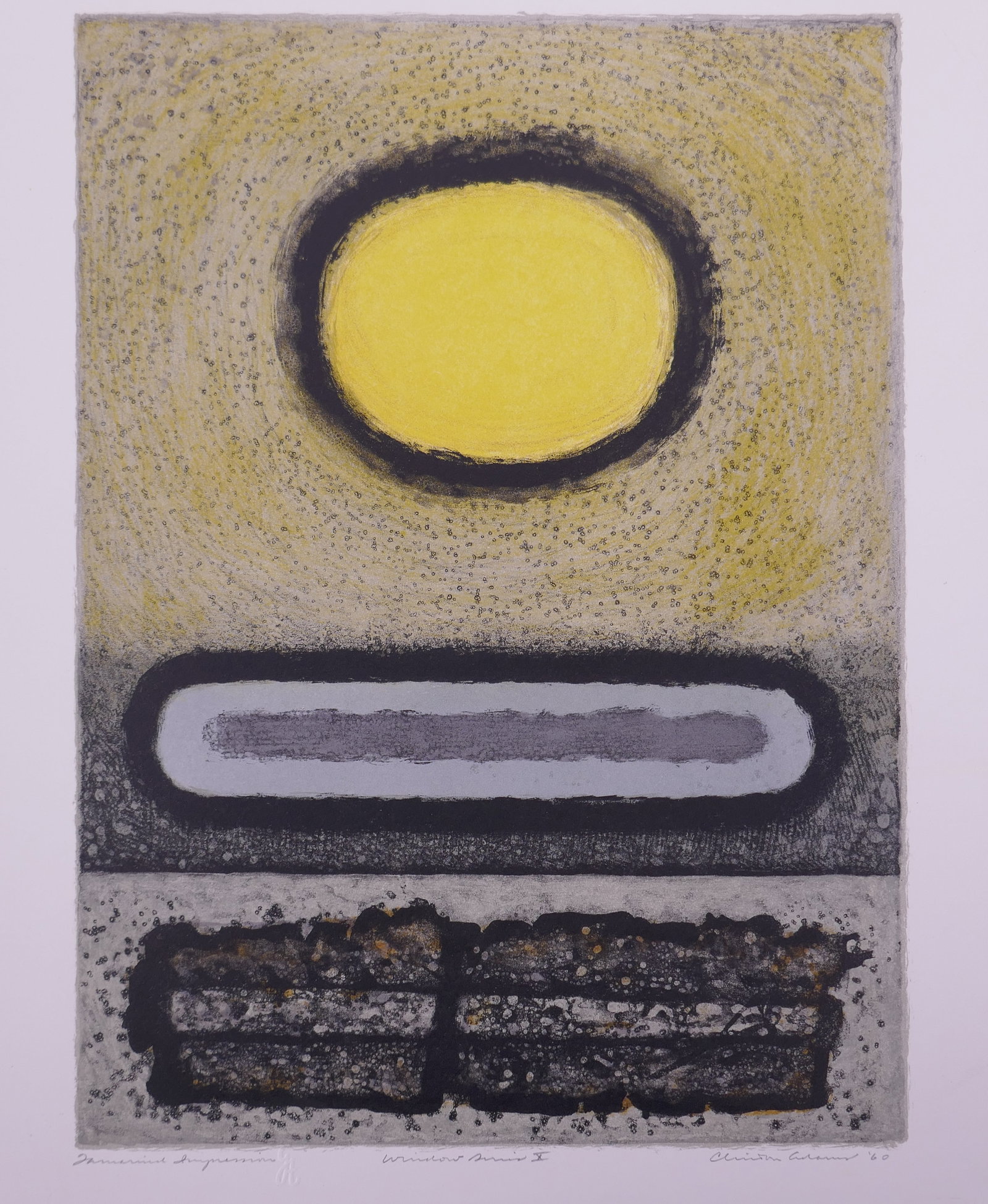 Clinton Adams (American, 1918–2002), Window Series X, 1960 Color Lithograph (1 of 20)