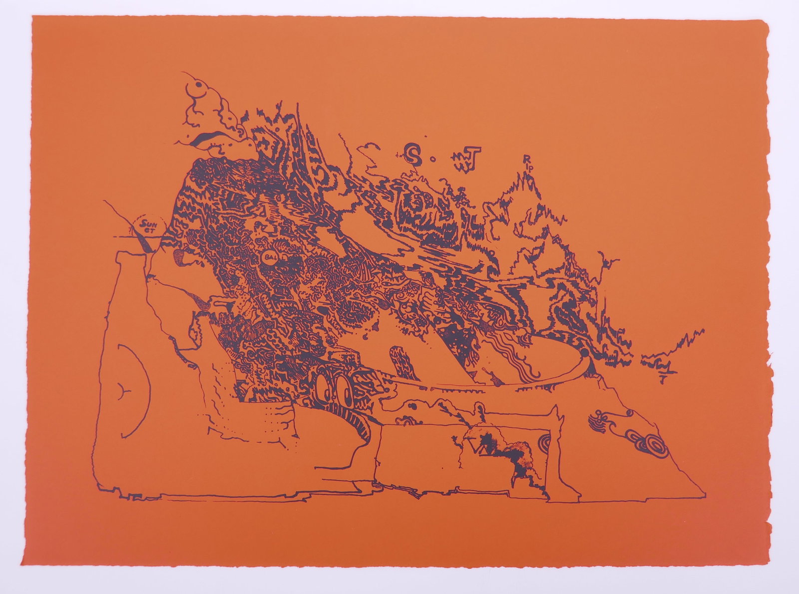 Bruce Conner (American, 1933–2008), Sunset Strip, 1965 Color Lithograph (1 of 19)