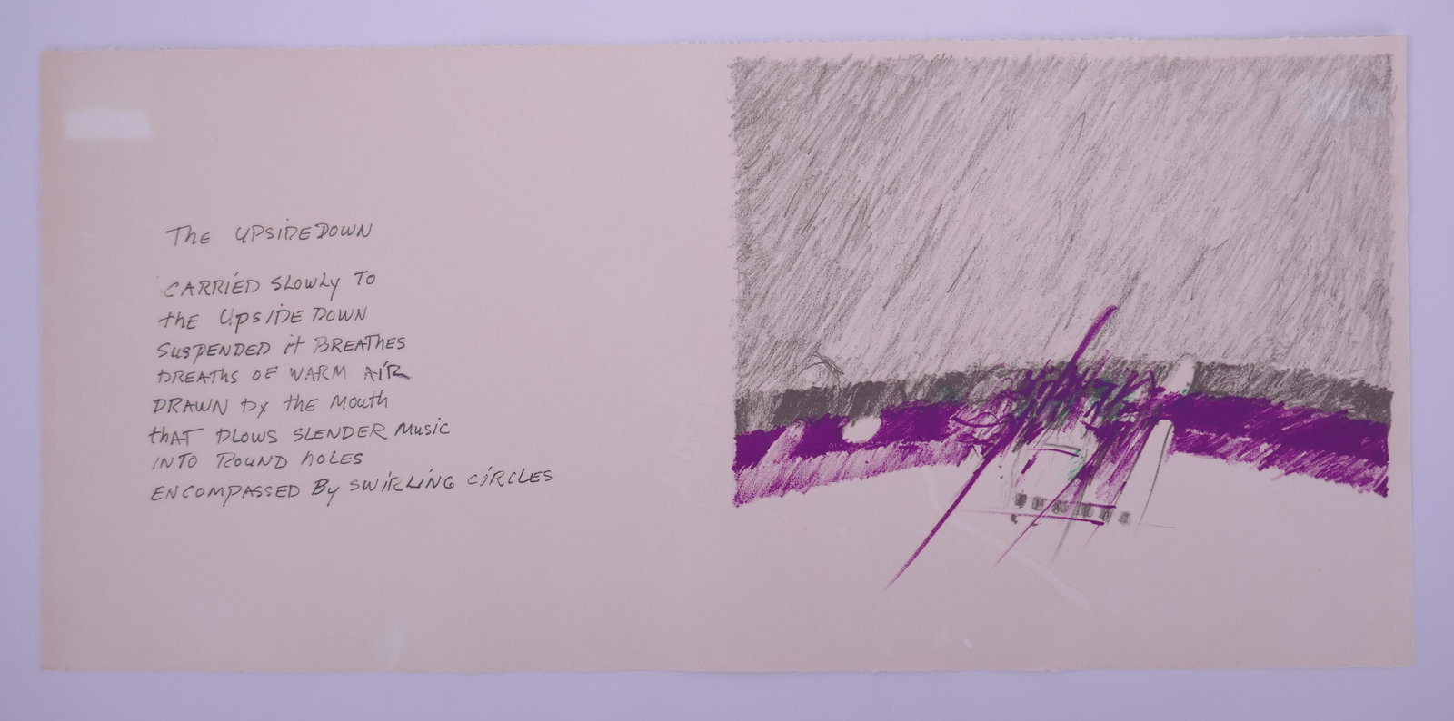 Kinji Akagawa (American, b. 1940), Upsidedown (Pink Jelly I), 1966 Color Lithograph: Kinji Akagawa (American, born Japan, 1940) is a sculptor, printmaker, educator, and public artist whose work joins Japanese design principles with an interest in collaboration and the social use of sh