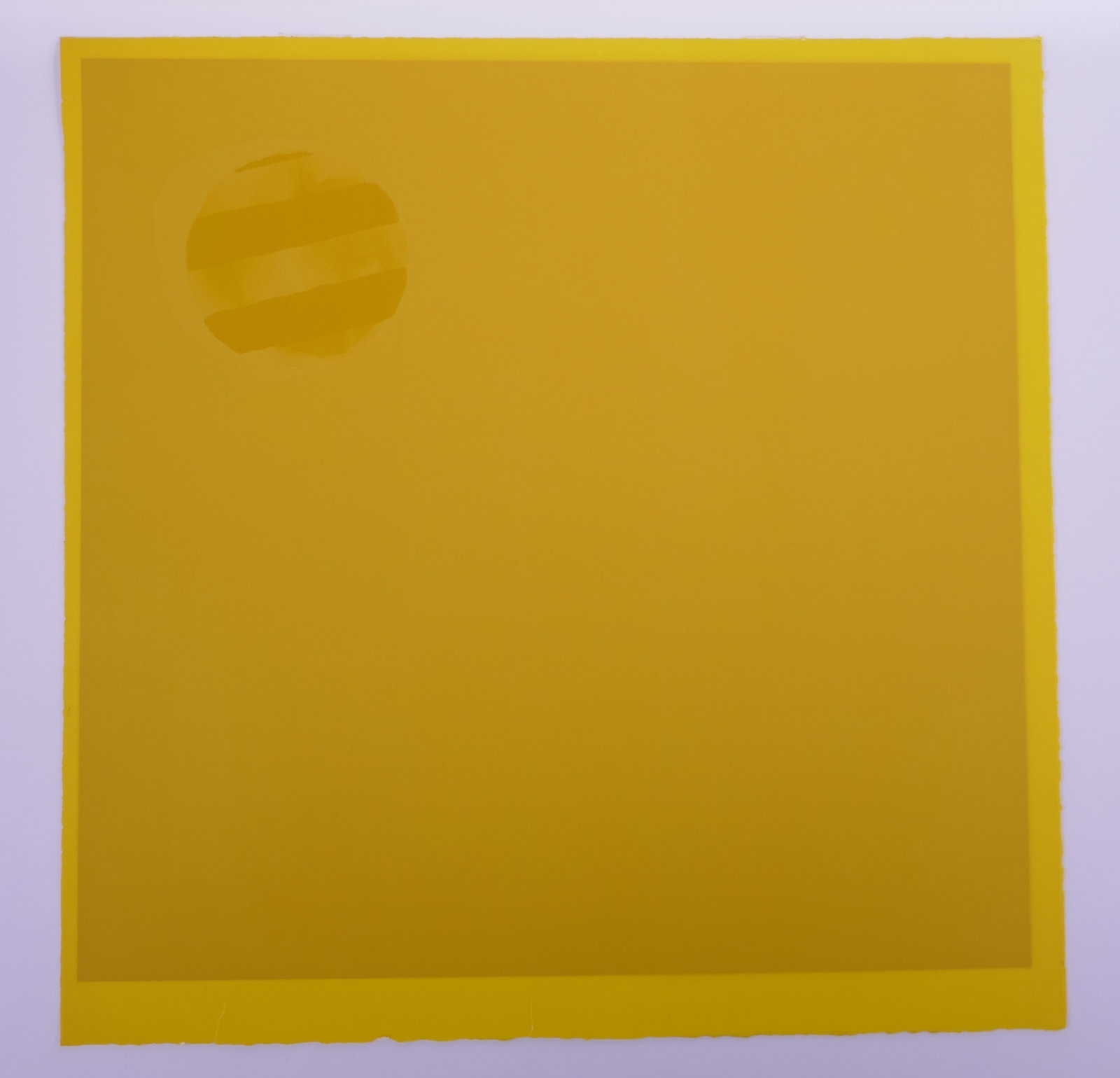 Edward Avedisian (American, 1936–2007), Untitled, 1965 Color Lithograph: Edward Avedisian was an American abstract painter and printmaker who became prominent in New York during the 1960s. His best-known work sets intensely saturated color against circular forms whose edge