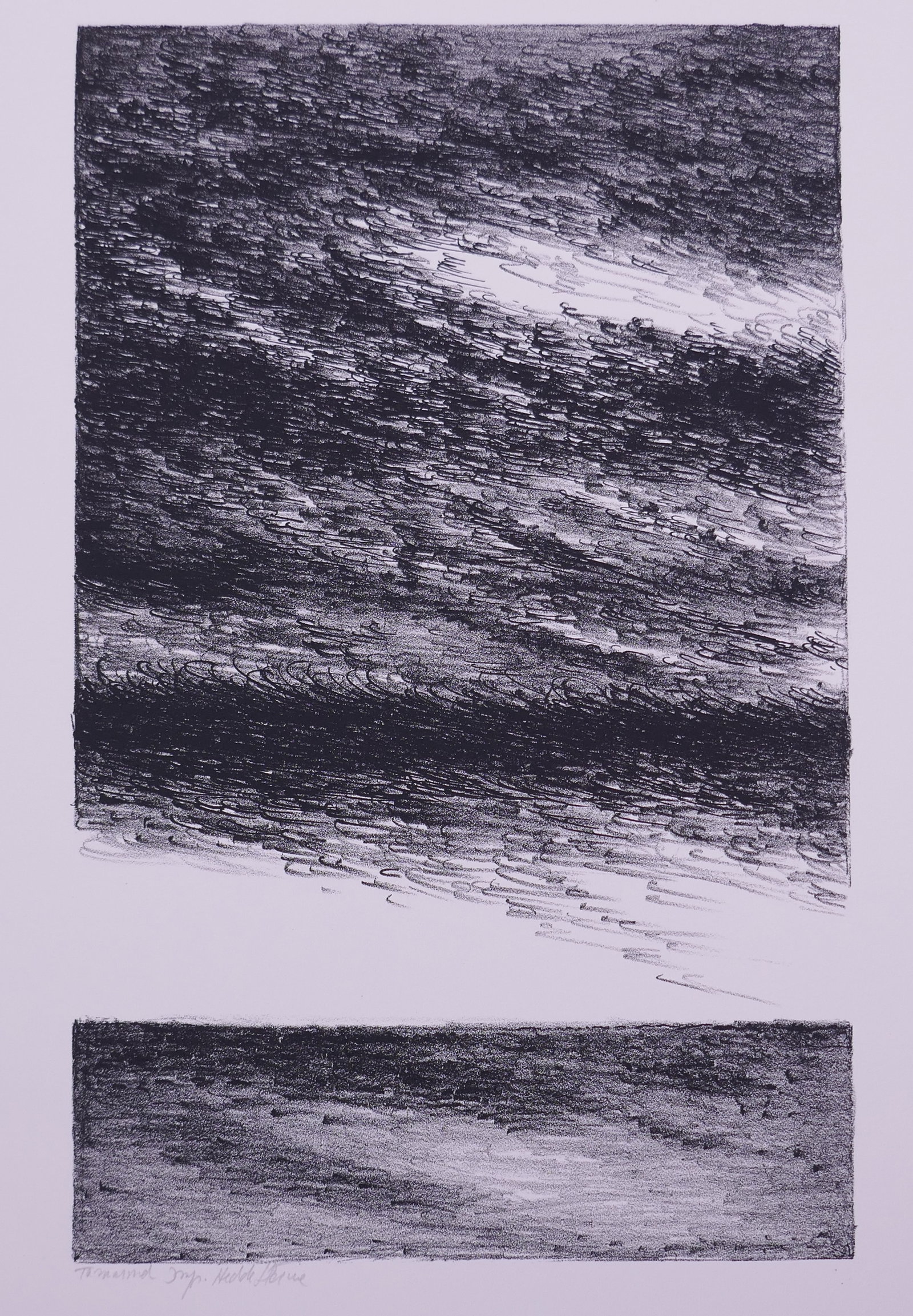 Hedda Sterne (Romanian/American, 1910–2011), Untitled (The Vertical Horizontals IV), 1967: Hedda Sterne (Romanian/American, 1910–2011) was born Hedwig Lindenberg in Bucharest and arrived in New York as a wartime refugee in 1941. Her early contact with Dada and Surrealism remained importan