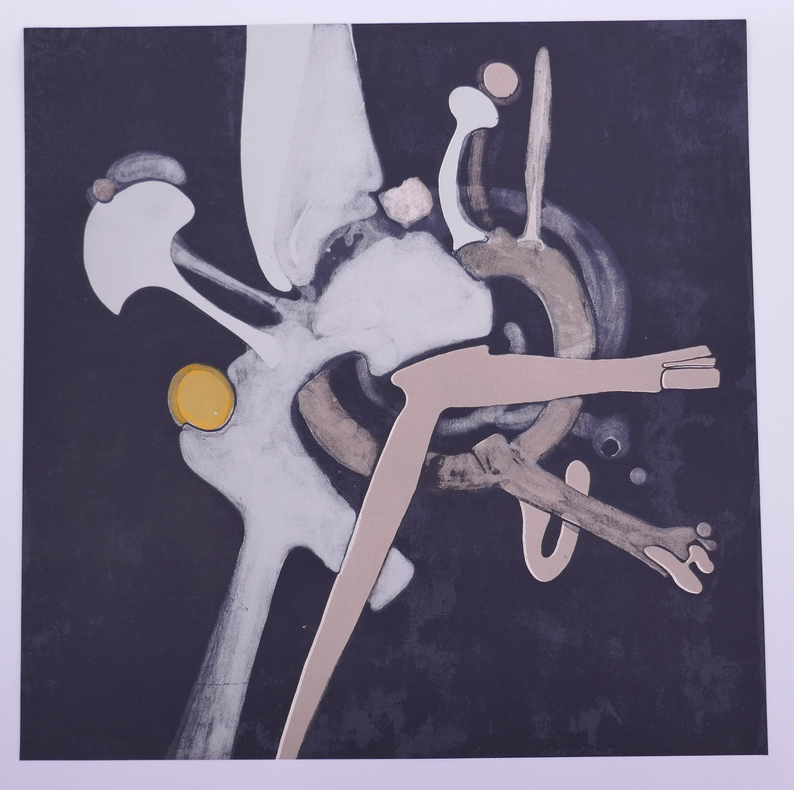 Richard Hunt (American, 1935–2023), Untitled, 1965 Color Lithograph: Richard Hunt (American, 1935–2023) was a Chicago-born sculptor, draftsman, and printmaker, and a major figure in postwar American abstraction. Best known for welded and cast metal sculpture, Hunt de