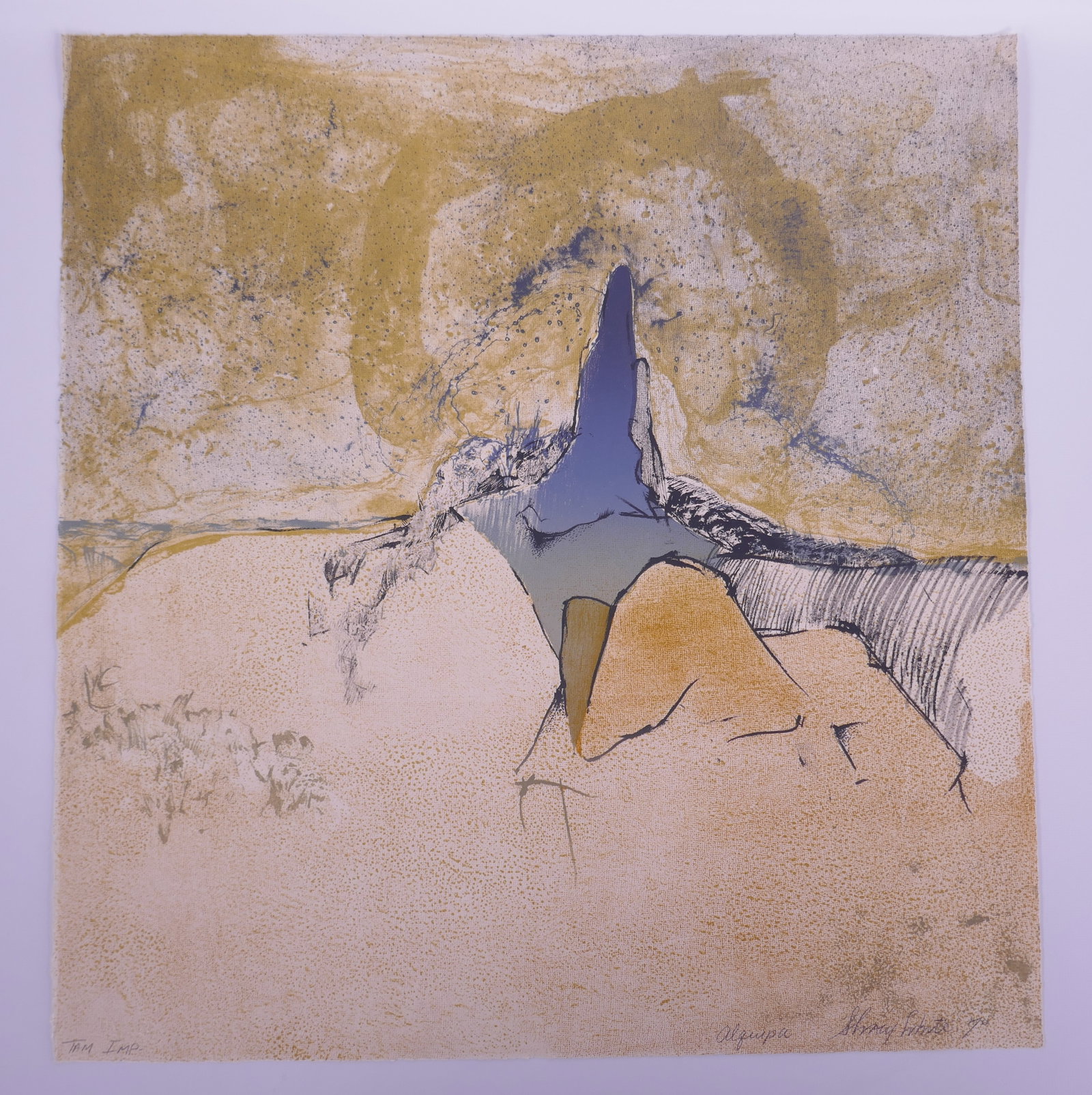 Stephen Tracy White (American, 1947–2005), Alquipa, 1970 Color Lithograph (1 of 20)