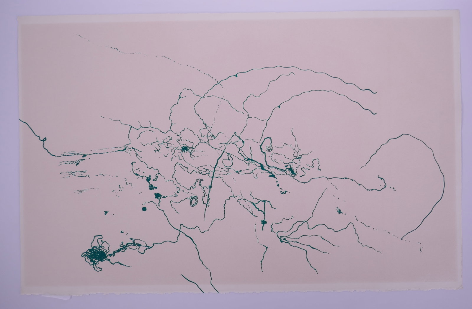 Bruce Conner (American, 1933–2008), Green Line, 1965 Color Lithograph (1 of 20)