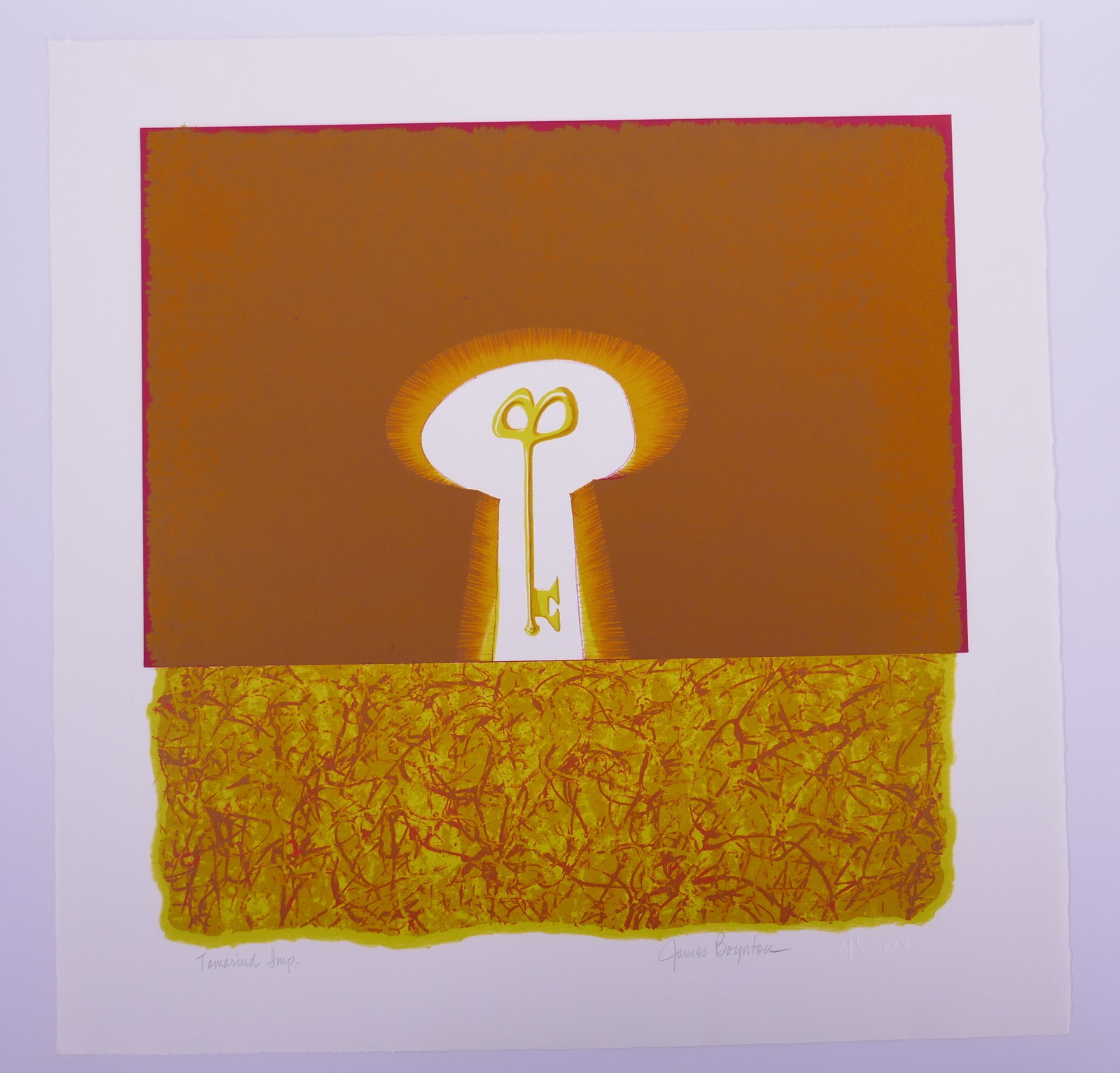 James Boynton (American, 1928–2010), Key, Packaged Horizon VII, 1967 Color Lithograph: James “Jack” Boynton (American, 1928–2010) was a Fort Worth-born painter and printmaker who became an important figure in the postwar Houston art scene. Trained at Texas Christian University