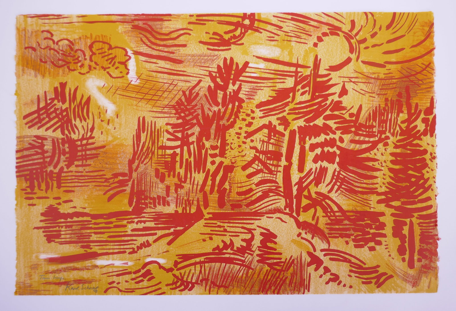 Karl Schrag (American, 1912–1995), Path of the Sun, 1962 Color Lithograph (1 of 20)