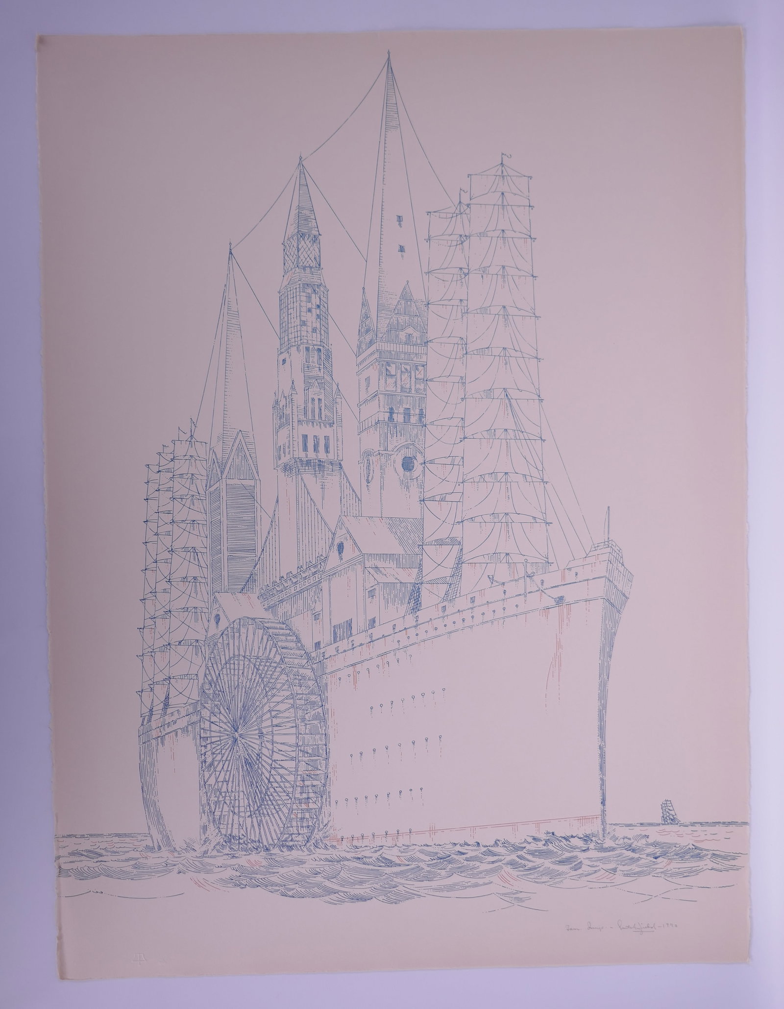 William Crutchfield (American, 1932–2015), Tamarind-Tanic, 1970 Color Lithograph (1 of 20)