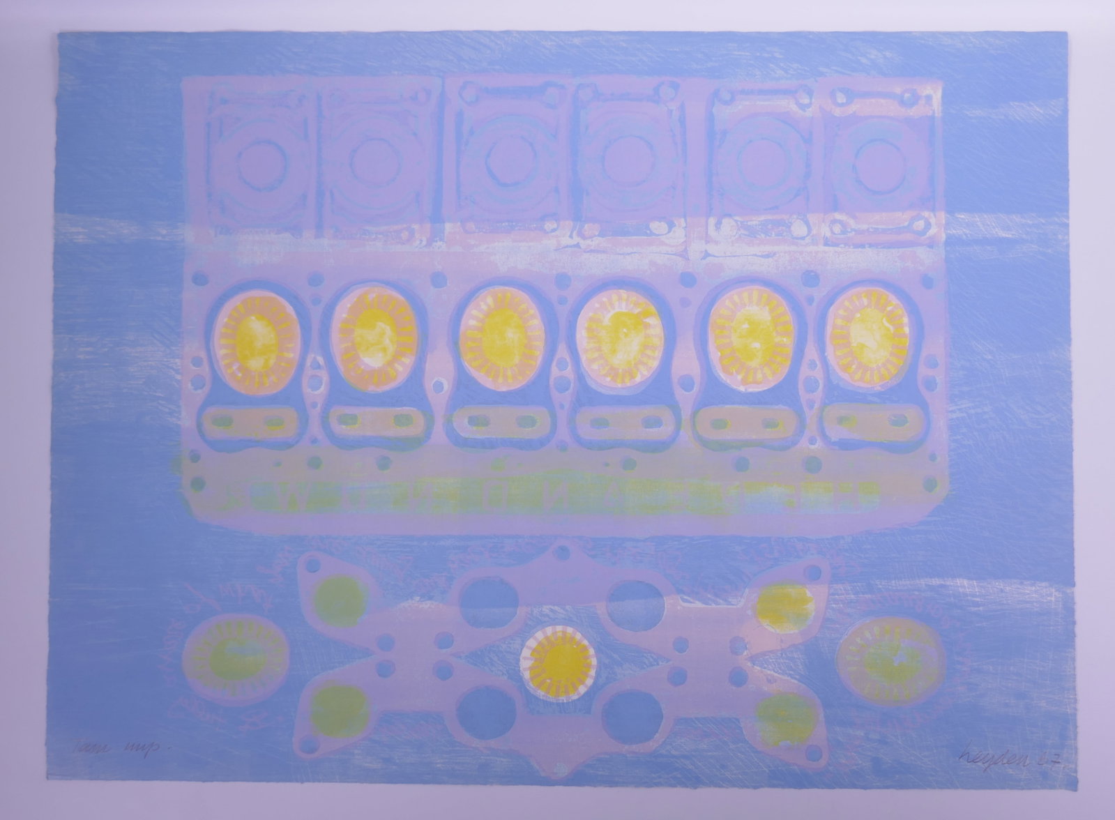 Ernst Van Leyden (American, 1892–1969), Here and Now I, 1967 Color Lithograph (1 of 19)
