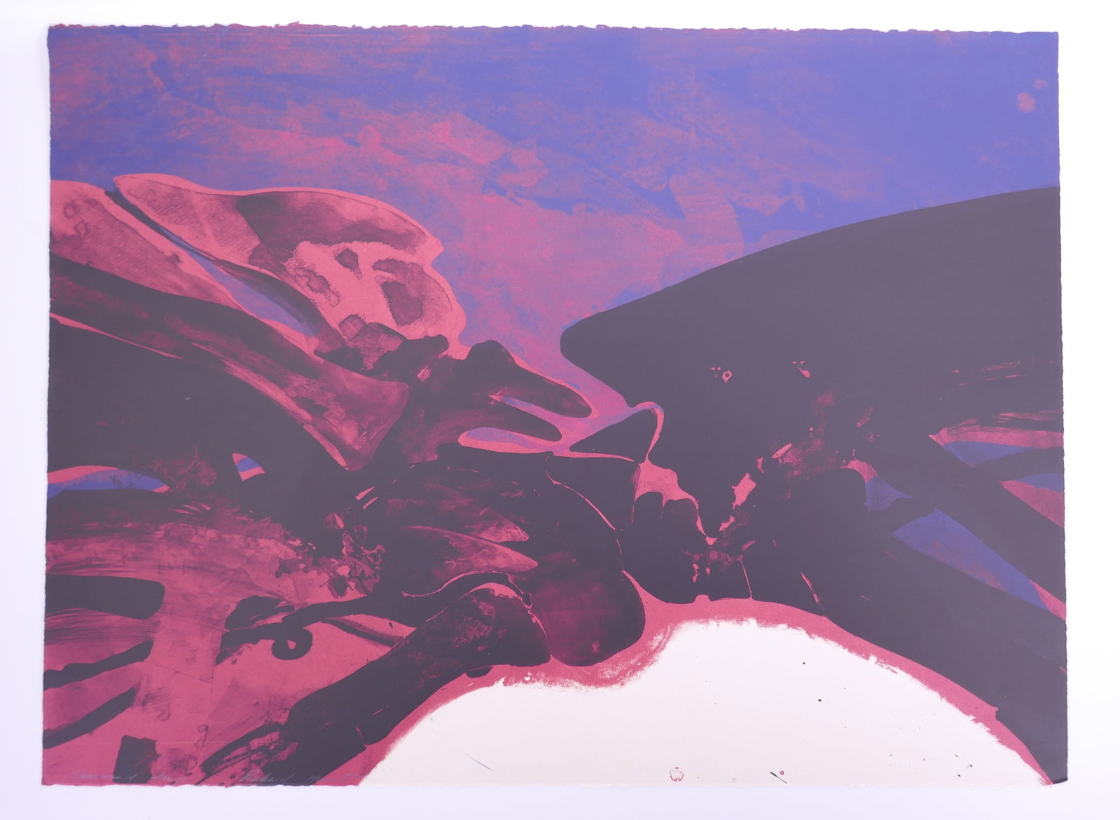Richard Hunt (American, 1935–2023), Untitled, 1965 Color Lithograph: Richard Hunt (American, 1935–2023) was a Chicago-born sculptor, draftsman, and printmaker, and a major figure in postwar American abstraction. Best known for welded and cast metal sculpture, Hunt de