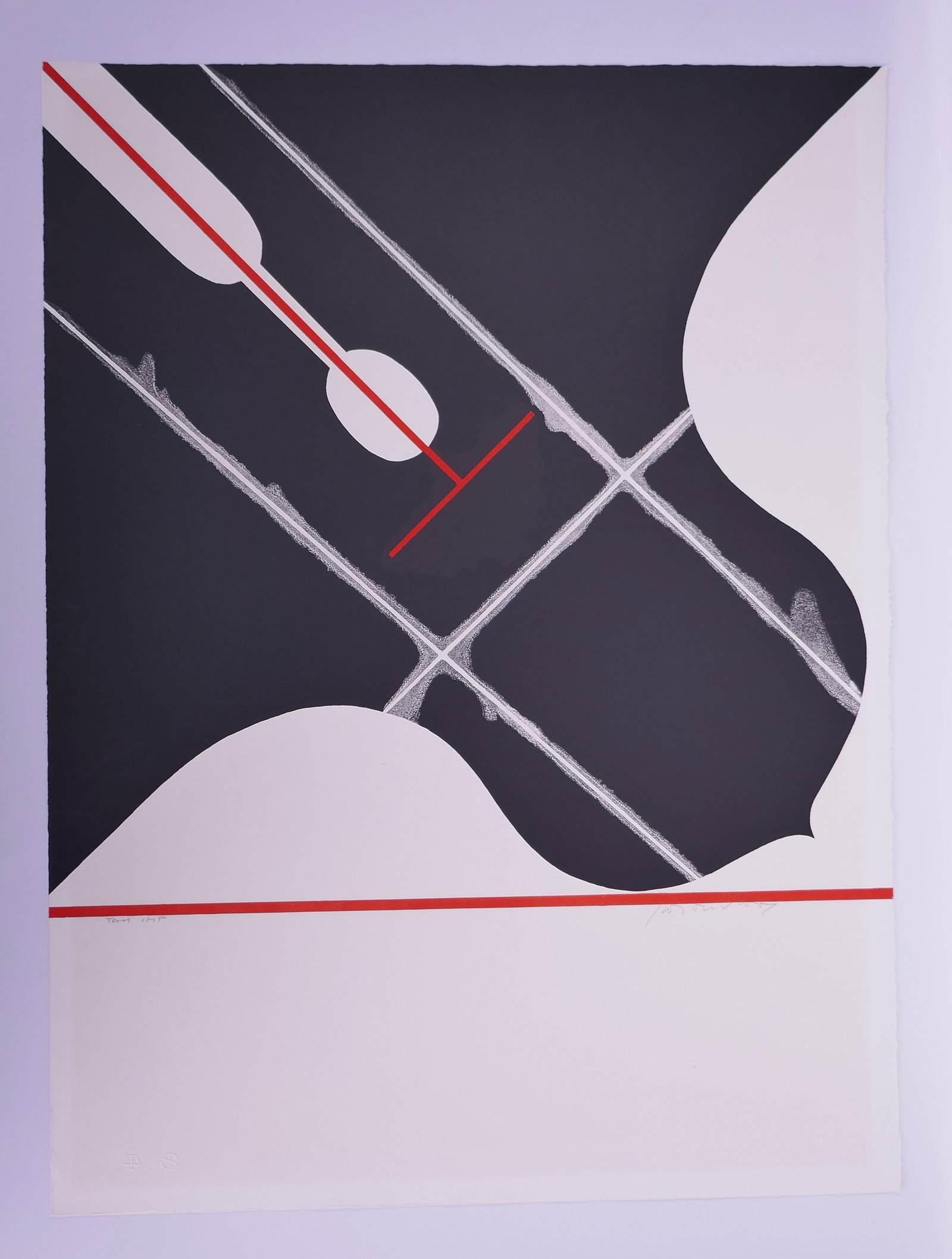 Giò Pomodoro (Italian, 1930–2002), Black Seal, Tamarind Squares II, 1967 Color Lithograph: Giò Pomodoro (1930–2002) was an Italian sculptor whose practice also included printmaking and stage design. Born in Orciano di Pesaro, he moved to Milan during the 1950s and became active in the ci