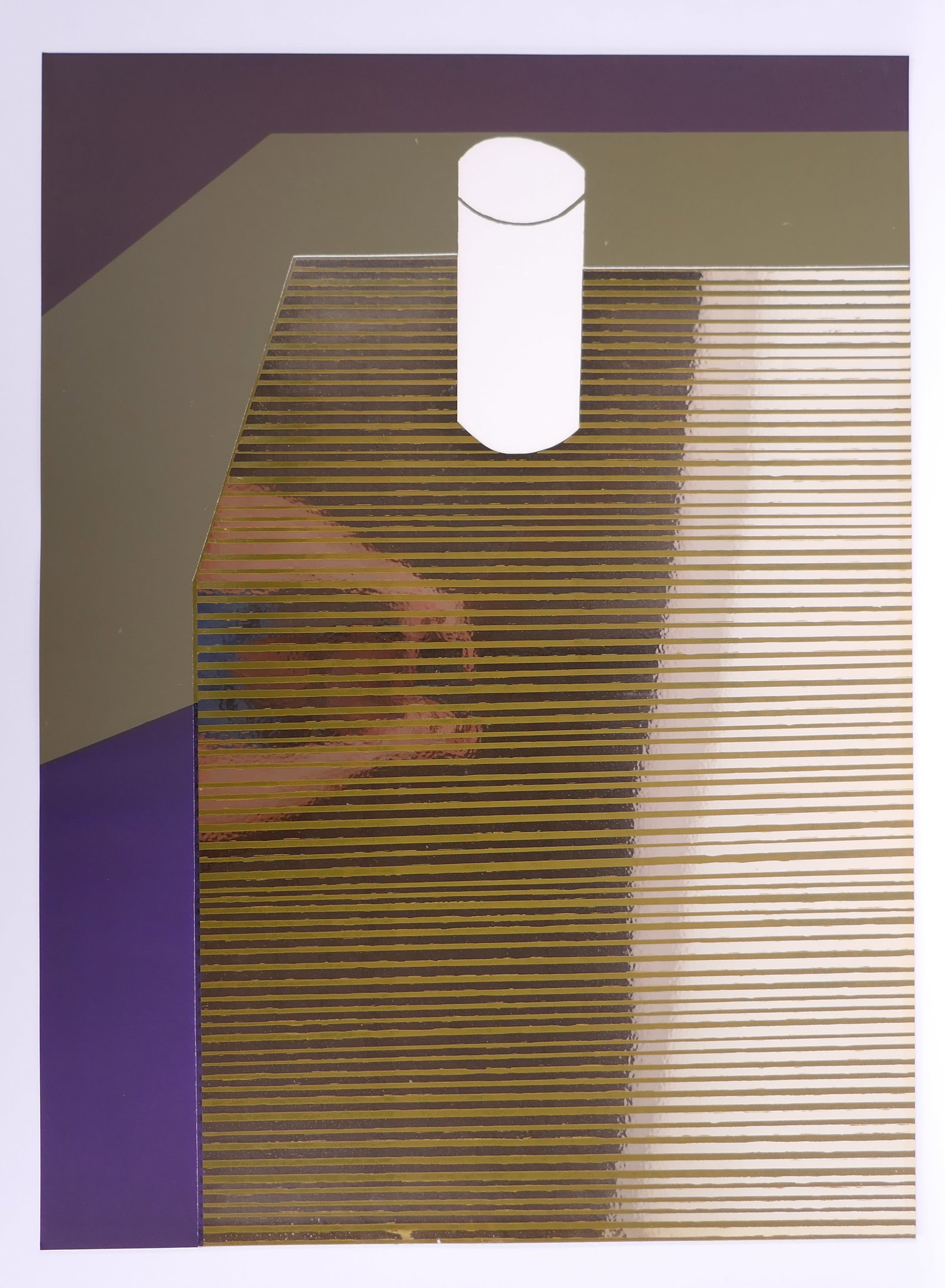 Paul Harris (American, 1925–2018), The Good Tablecloth, Shut-in Suite VIII, 1969 Color Lithograph: Paul Harris (1925–2018) was an American sculptor and printmaker whose work moved freely between figuration and abstraction. He trained at the University of New Mexico, later earned an EdD from Teach
