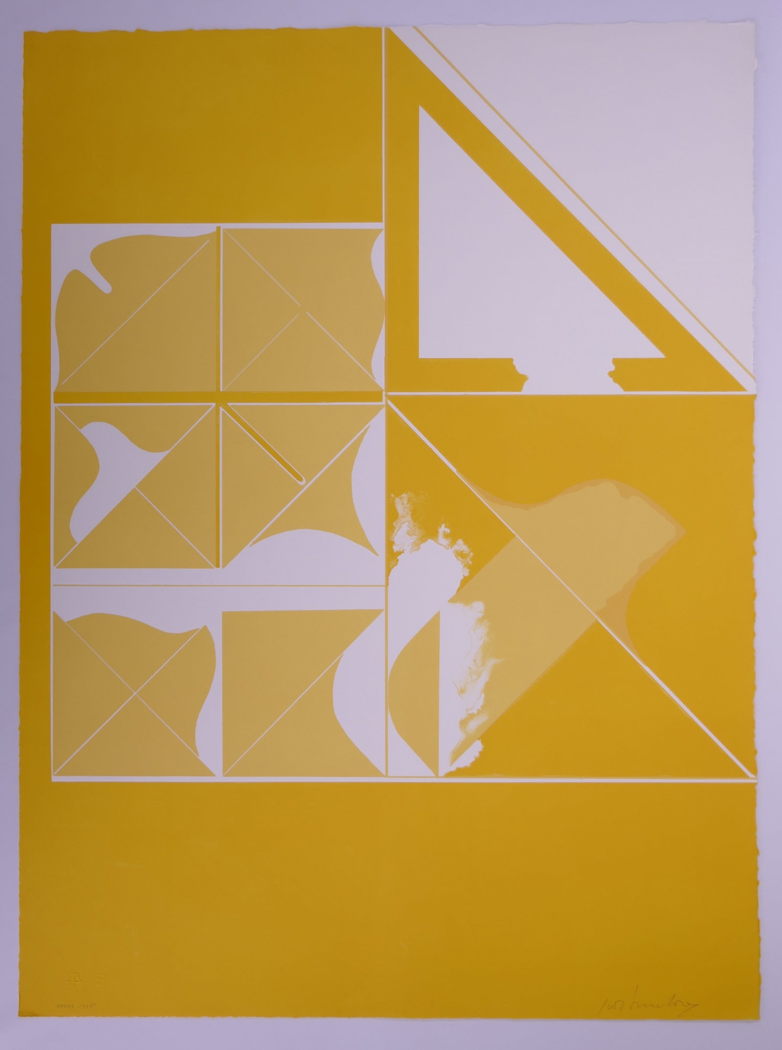 Giò Pomodoro (Italian, 1930–2002), Study for a Seal, Tamarind Squares I, 1967 Color Lithograph: Giò Pomodoro (1930–2002) was an Italian sculptor whose practice also included printmaking and stage design. Born in Orciano di Pesaro, he moved to Milan during the 1950s and became active in the ci