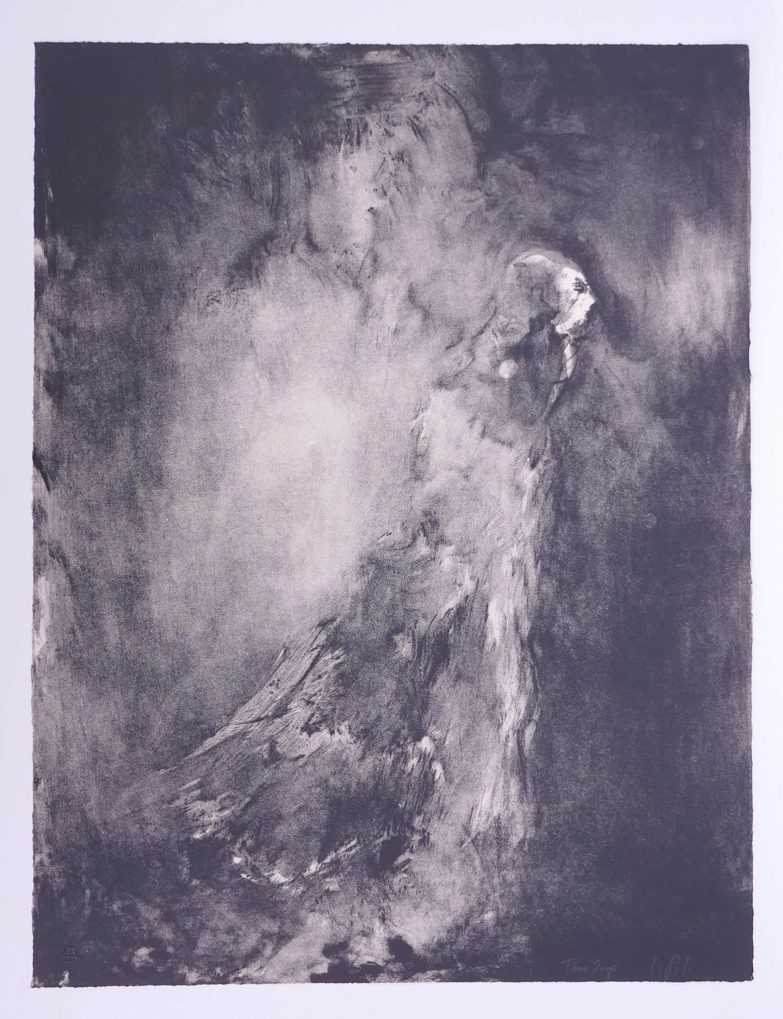 John Paul Jones (American, 1924–1999), Night Lady, 1963 Lithograph: John Paul Jones (1924–1999) was an American painter, printmaker, sculptor, and educator whose national reputation during the 1950s and 1960s rested largely on his figurative drawings and prints. Aft