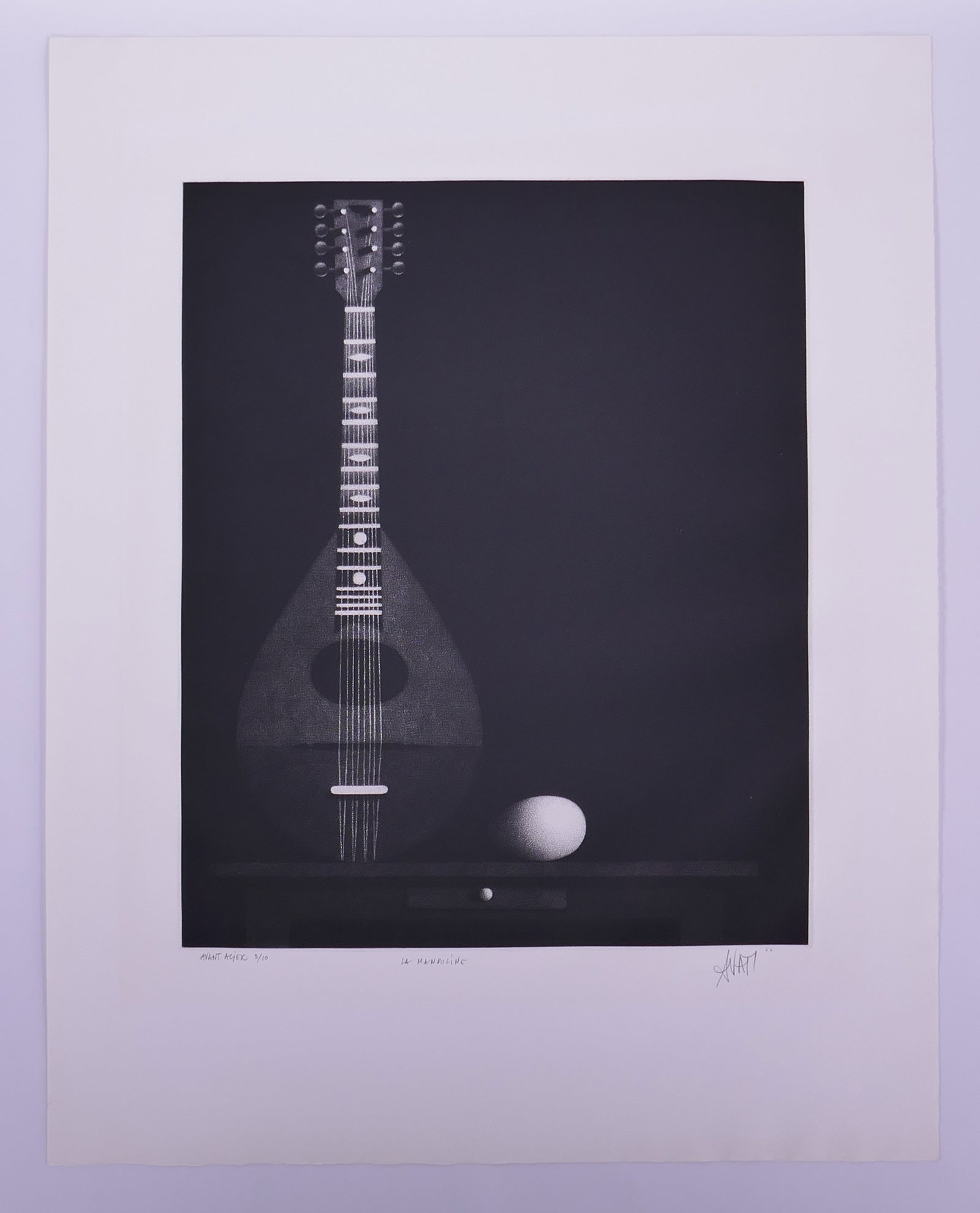 Mario Avati (French, 1921–2009), La Mandoline, 1966 Mezzotint and Aquatint (1 of 20)