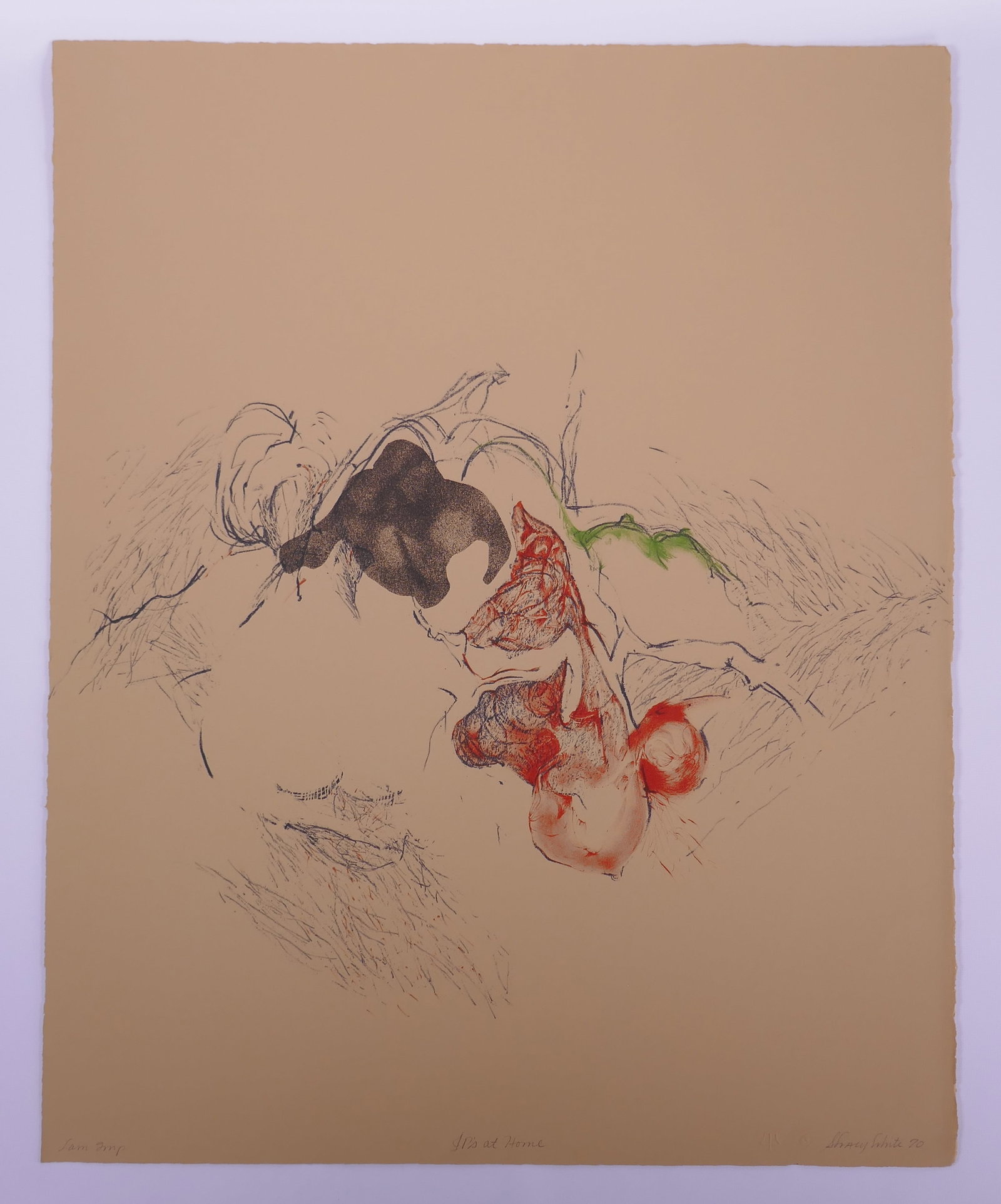 Stephen Tracy White (American, b. 1947), J. P. (Jp’s at Home), 1970 Color Lithograph (1 of 19)