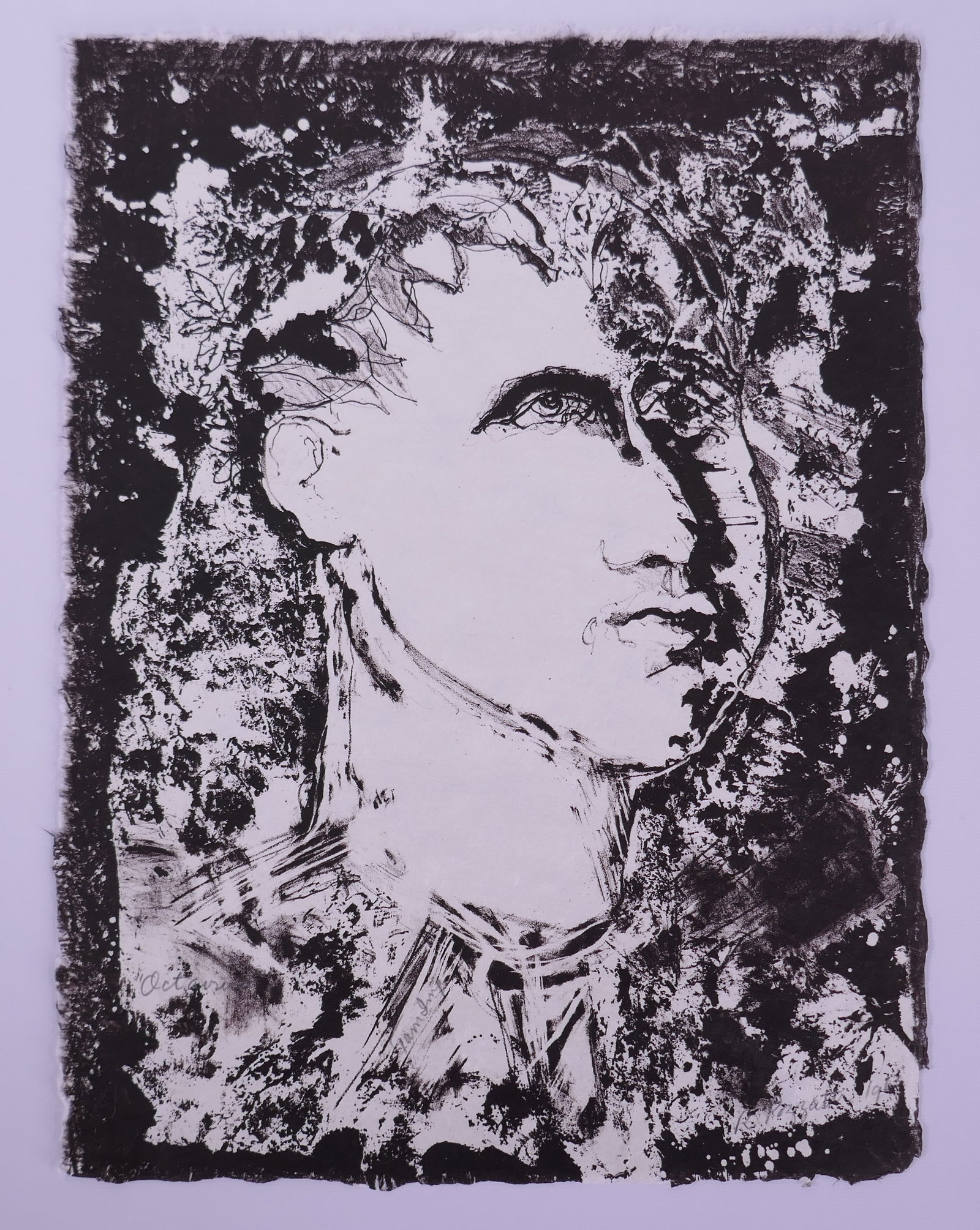 Rudy Pozzatti (American, 1925–2021), Octavius, Plate XIII from XII Romans, 1963 Lithograph: Rudy Pozzatti (American, 1925–2021) was a painter, printmaker, and educator who developed Indiana University’s printmaking program into one of the leading programs in the United States. His prints