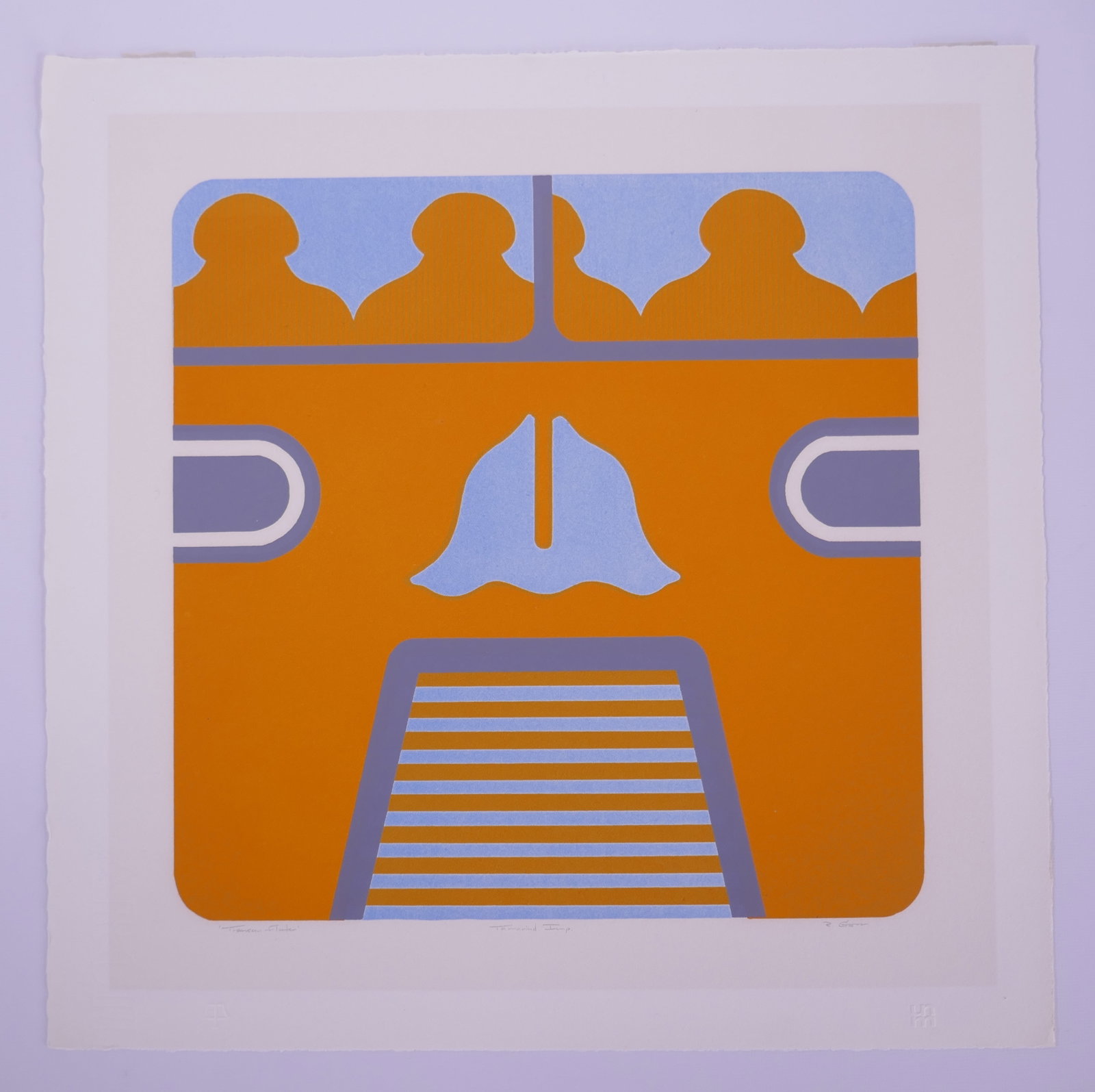 Ronald L. Grow (American, 1934–2012), Transcon Floater, 1965 Color Lithograph: Ronald L. Grow (American, 1934–2012) was an Ohio-born sculptor, printmaker, and educator who earned his M.A. from UCLA and taught sculpture at the University of New Mexico and the Maryland Institute