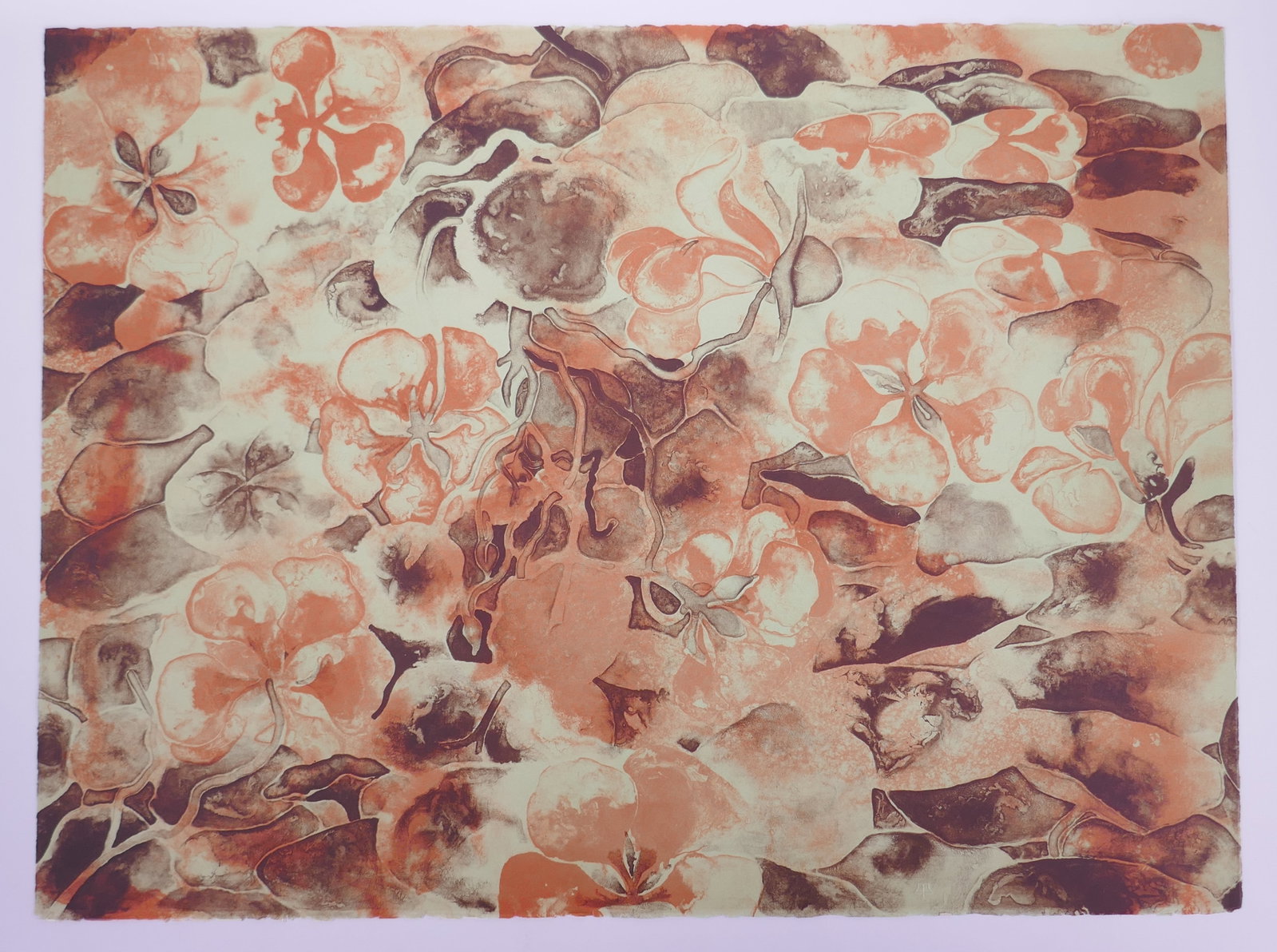 Ruth Asawa (American, 1926–2013), Nasturtiums, 1965 Color Lithograph: Ruth Asawa (American, 1926–2013) was a Japanese American sculptor and printmaker who also became an influential advocate for arts education. After her family was forcibly incarcerated during World W
