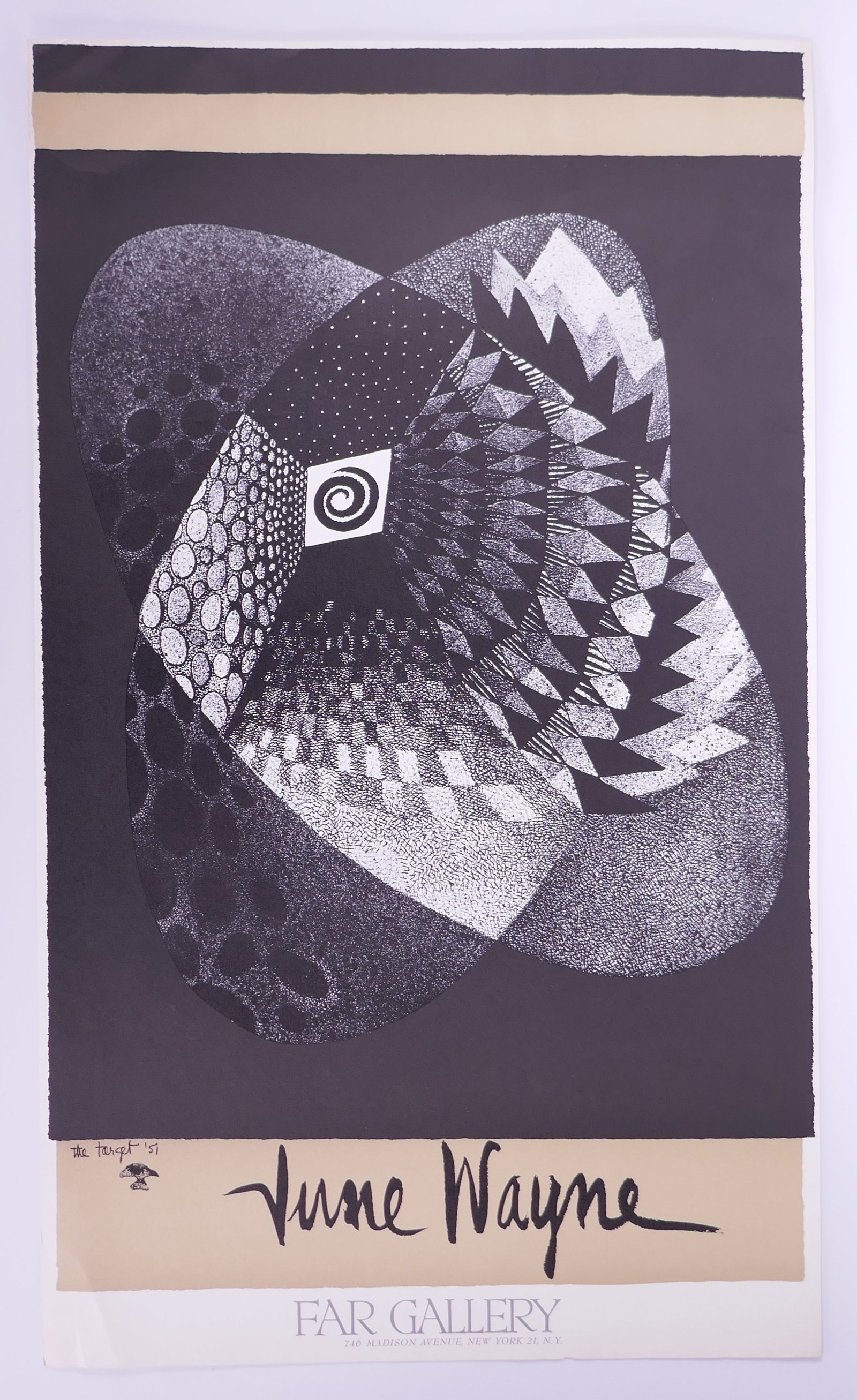 June Wayne (American, 1918–2011), The Target, Far Gallery Exhibition Poster, c. 1969 Lithograph (1 of 20)