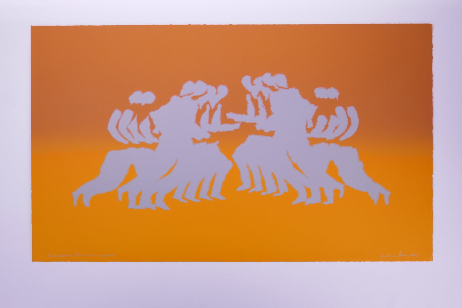 Arthur Secunda (American, 1927–2022), Confrontation, 1970 Color Lithograph (1 of 20)