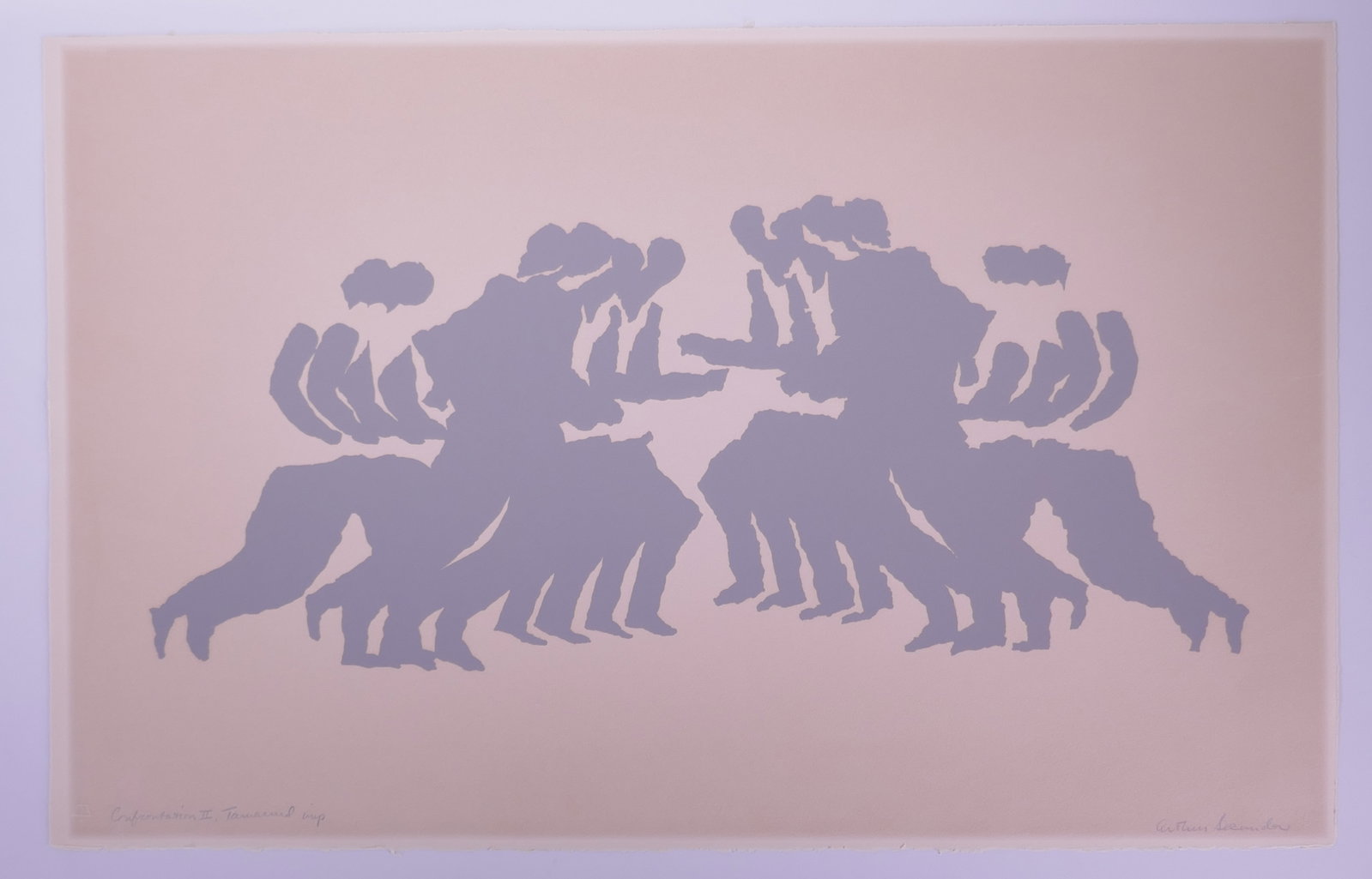 Arthur Secunda (American, 1927–2022), Confrontation II, 1970 Color Lithograph (1 of 20)