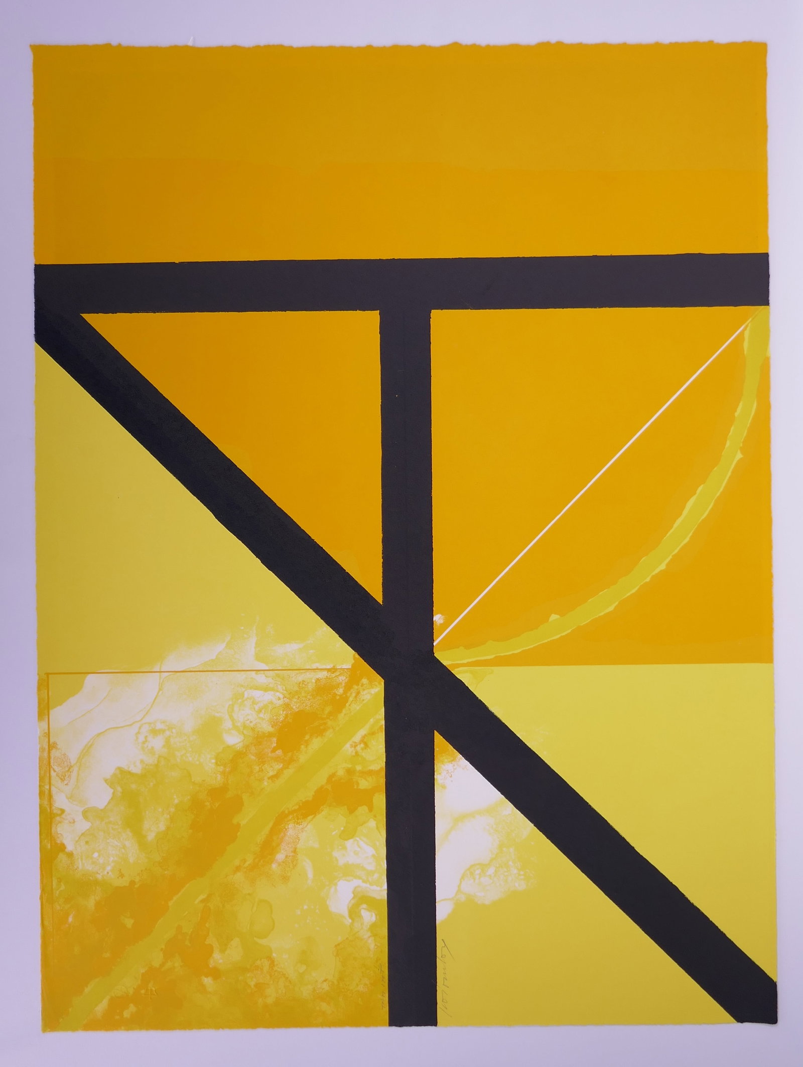 Giò Pomodoro (Italian, 1930–2002), Square Against the Light, Tamarind Squares IV, 1967 Lithograph: Giò Pomodoro (1930–2002) was an Italian sculptor whose practice also included printmaking and stage design. Born in Orciano di Pesaro, he moved to Milan during the 1950s and became active in the ci