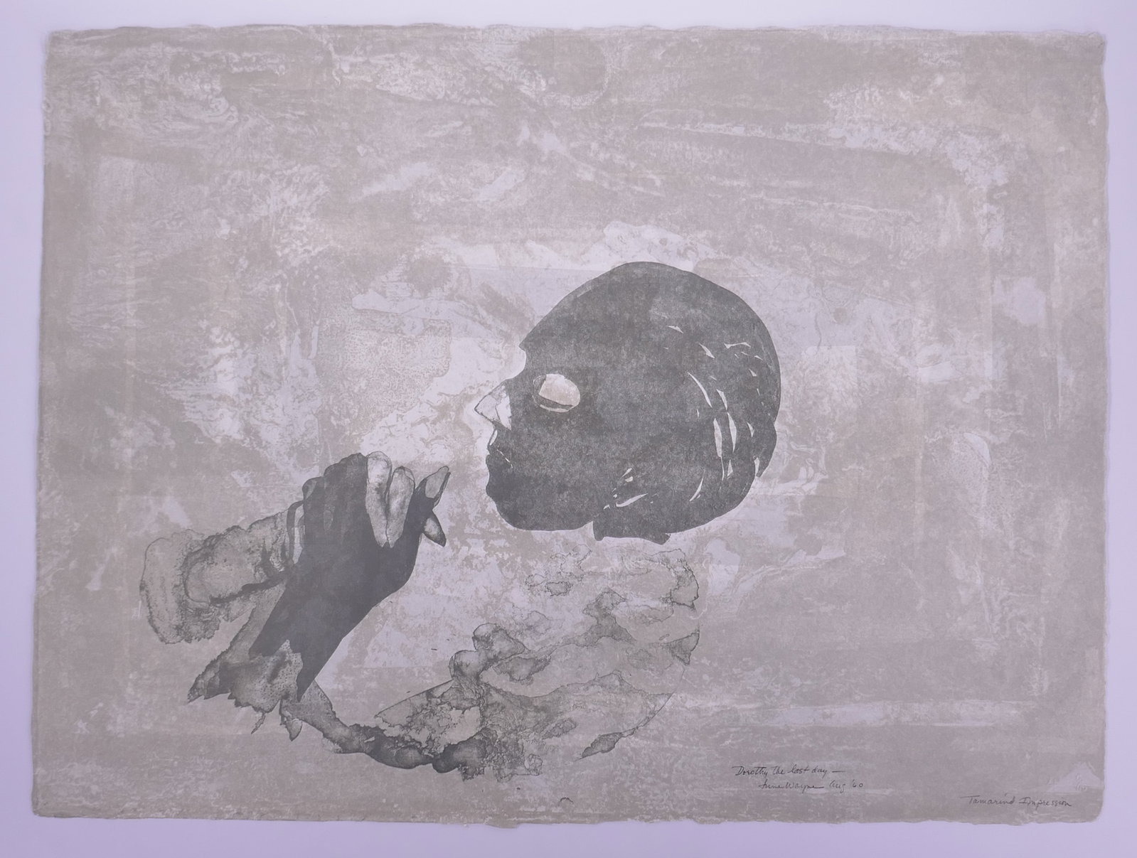June Wayne (American, 1918–2011), Dorothy the Last Day, 1960 Color Lithograph (1 of 20)