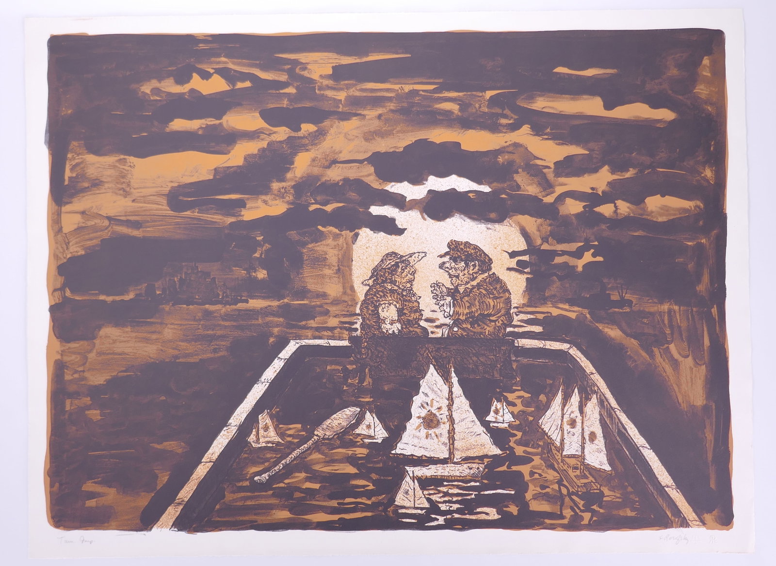 Seymour Rosofsky (American, 1924–1981), Untitled (The Good Burghers of Lunidam VI), 1968 (1 of 20)