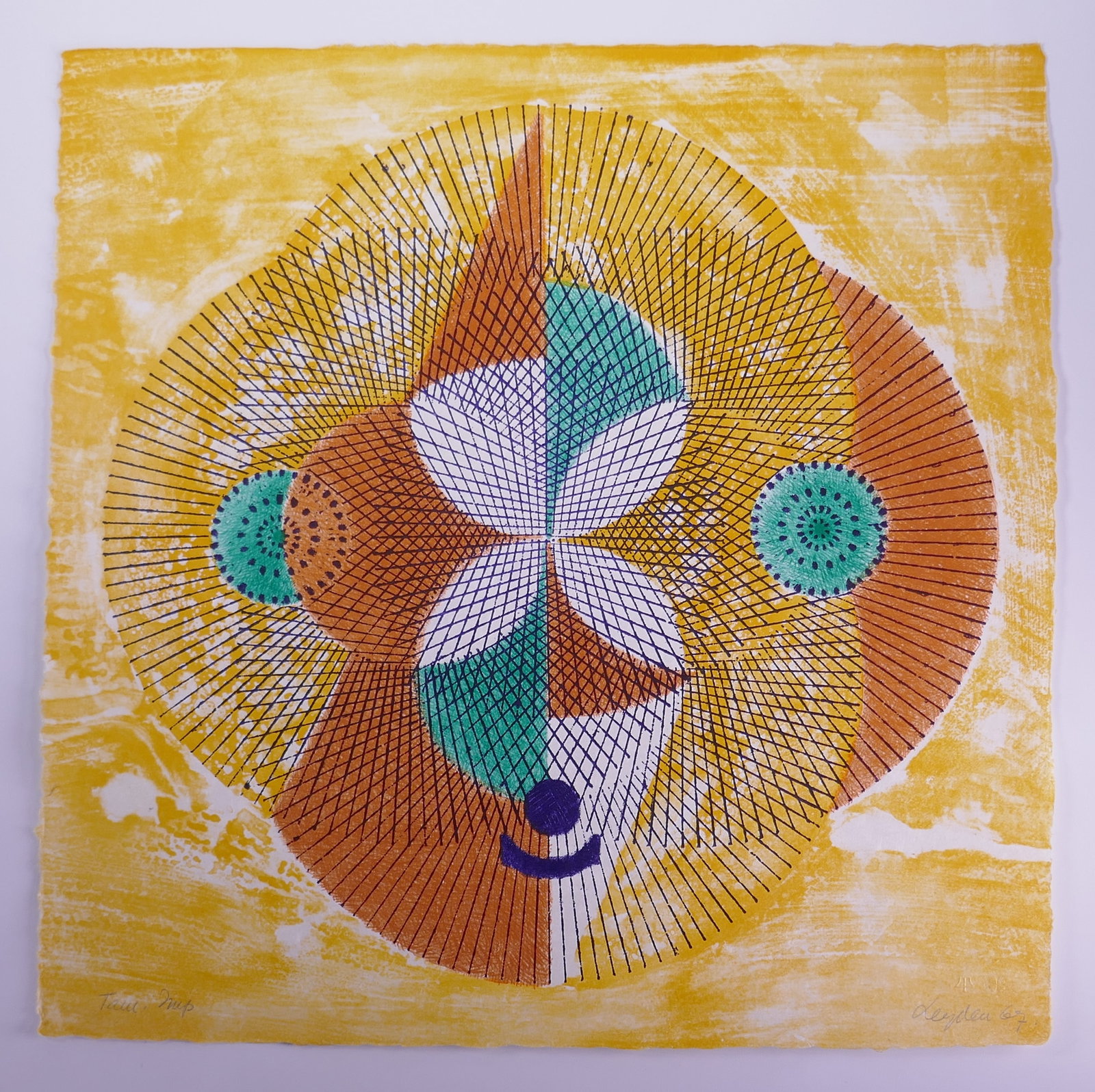 Ernst Van Leyden (American, 1892–1969), Rotation I, 1967 Color Lithograph (1 of 20)