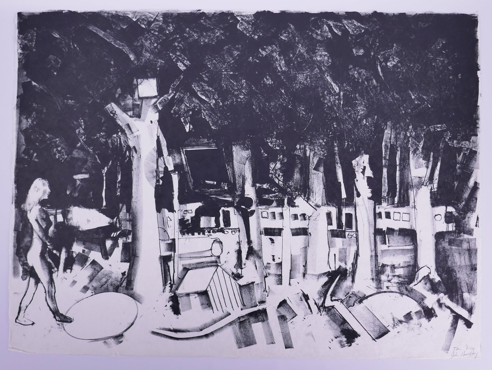 John Hultberg (American, 1922–2005), Sleep-Walk Forest, 1963 Lithograph (1 of 20)