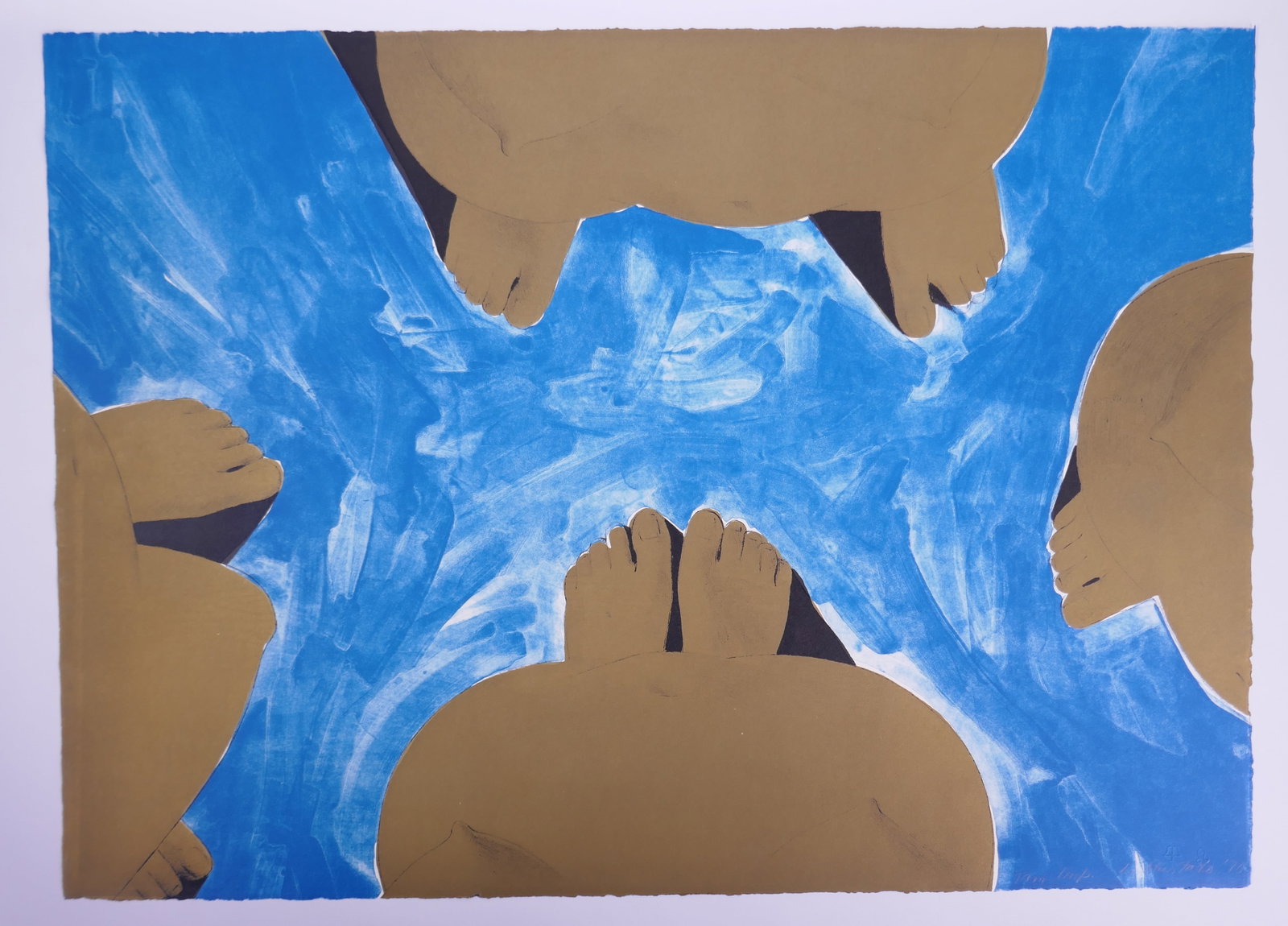 Luchita Hurtado (Venezuelan-American, 1920–2020), Untitled, 1970 Color Lithograph: Luchita Hurtado (Venezuelan-American, 1920–2020) developed an independent practice over eight decades, much of it pursued privately while living in New York, Mexico, Northern California, and Los Ang