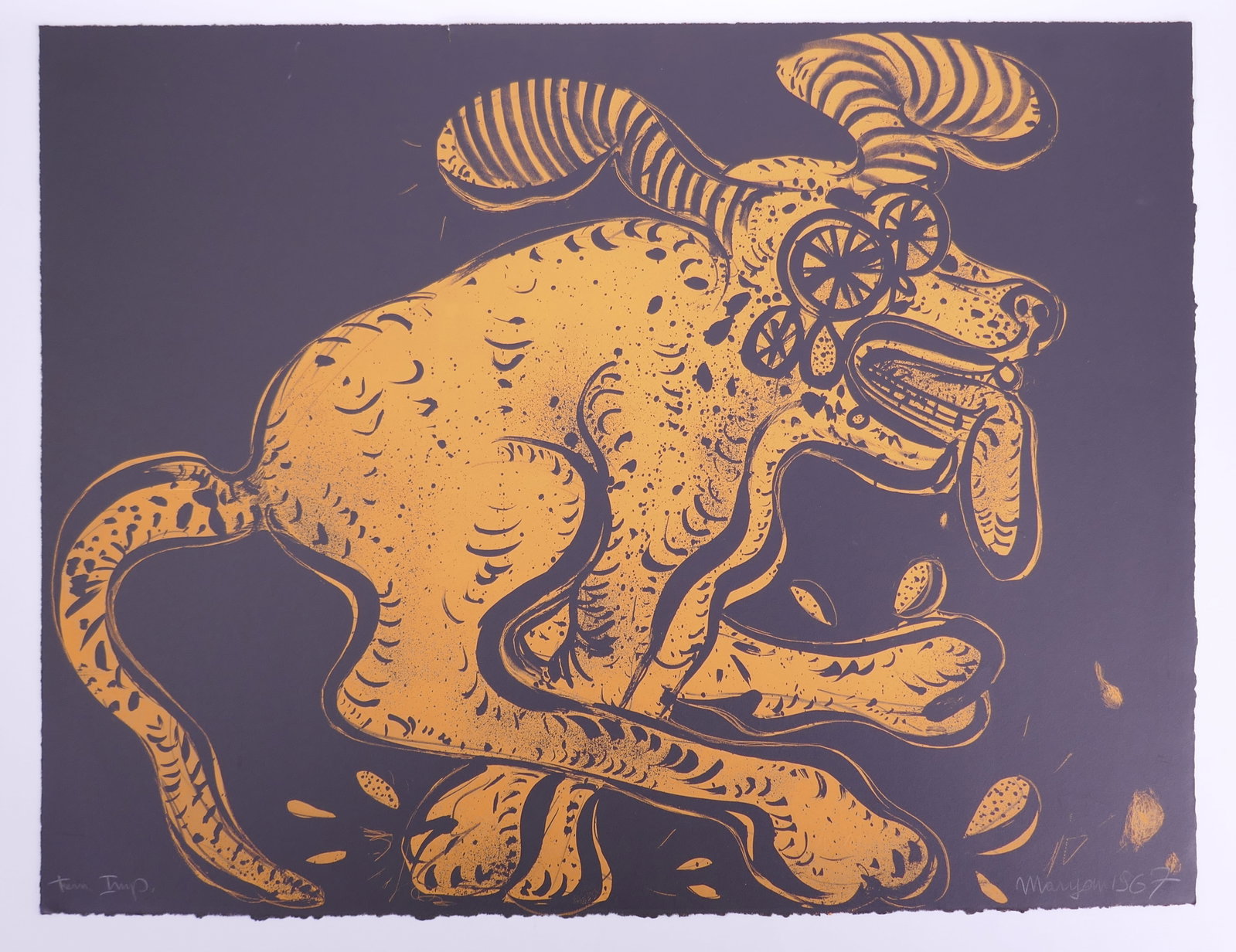 Maryan S. Maryan (Polish-American, 1927–1977), Untitled, 1967 Color Lithograph (1 of 20)