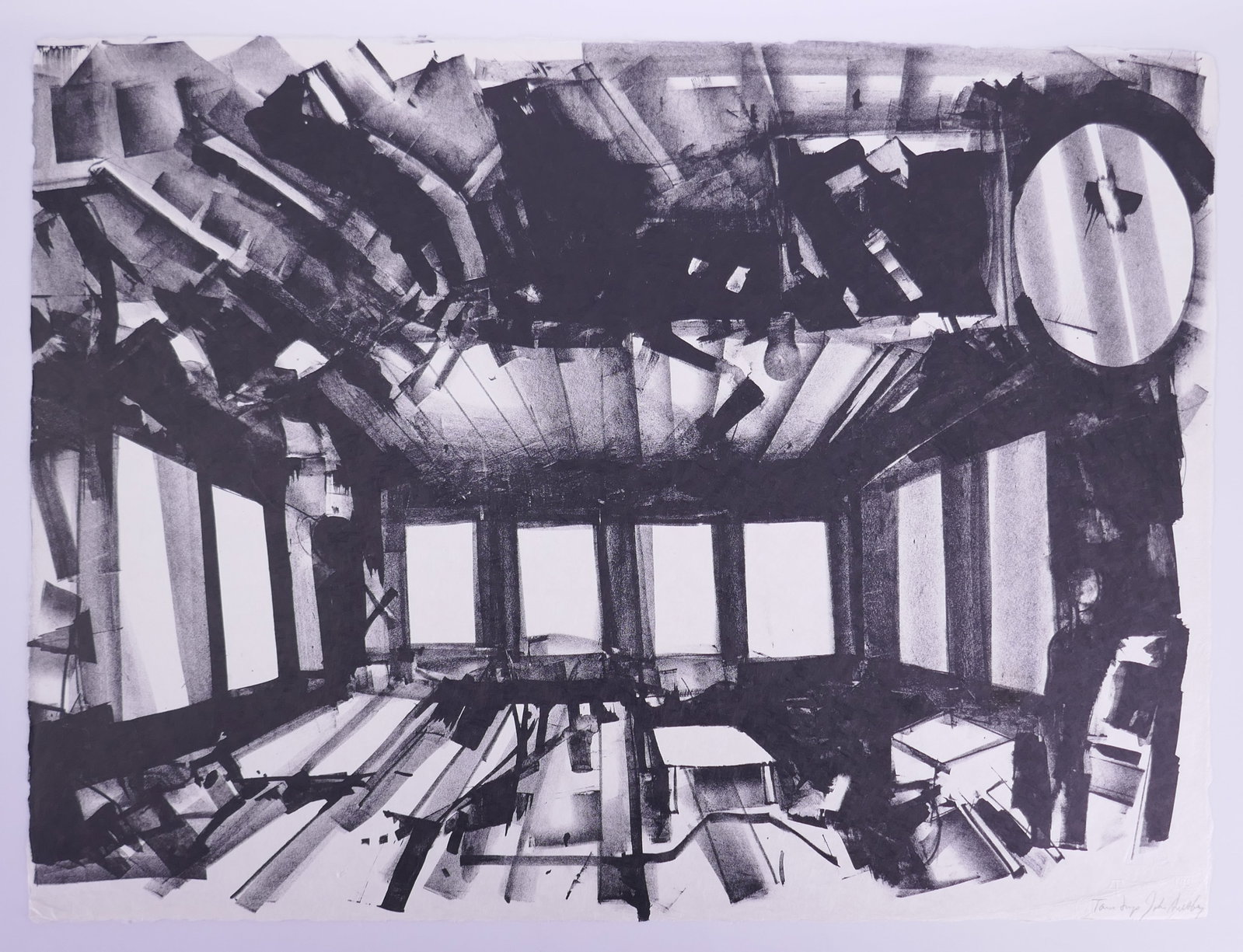 John Hultberg (American, 1922–2005), Loft Explosion, 1963 Lithograph (1 of 20)