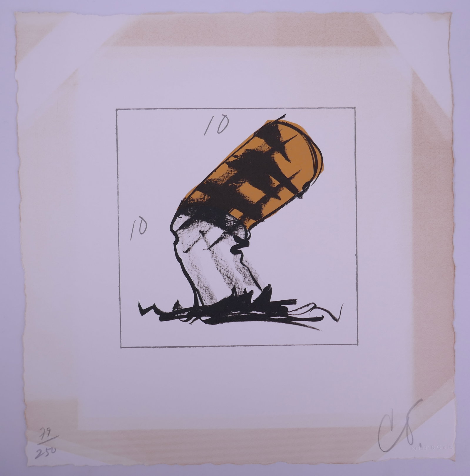 Claes Oldenburg (American, 1929–2022), Butt for Gantt, 1991, Color Lithograph (1 of 19)