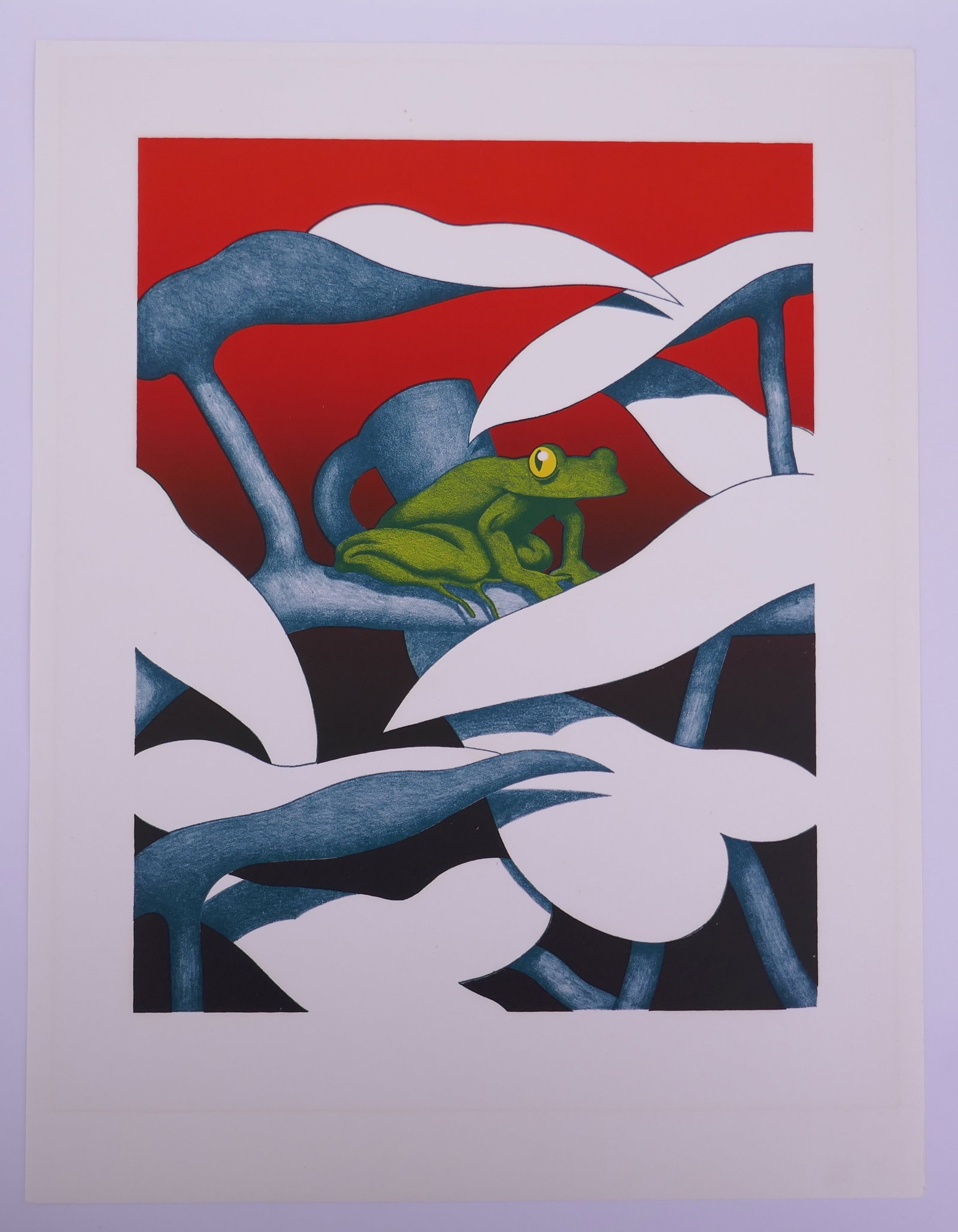 Kenneth Ken Price (American, 1935–2012), Jivaroland Frog Cup, 1968, Color Lithograph: Kenneth “Ken” Price (American, 1935–2012) was a Los Angeles-born artist who helped establish ceramics as a serious form of contemporary sculpture. After earning his BFA from the University o
