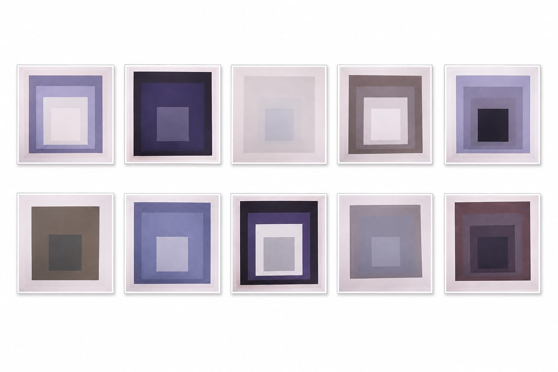 Josef Albers (American, 1888–1976), Day and Night: Homage to the Square, 1963, Set of 10 (1 of 17)