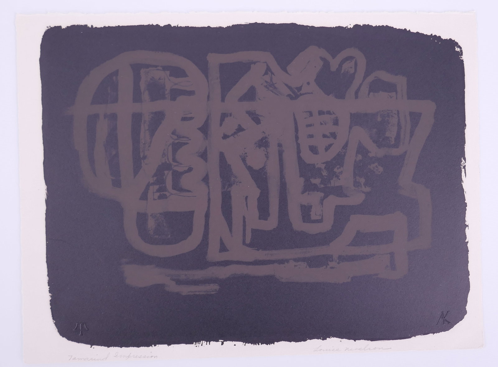 Louise Nevelson (American, 1899–1988), Untitled (TAM. 808), 1963, Color Lithograph: Louise Nevelson (American, born Ukraine, 1899–1988) was a leading twentieth-century sculptor and printmaker best known for monumental assemblages constructed from discarded wood and architectural fr