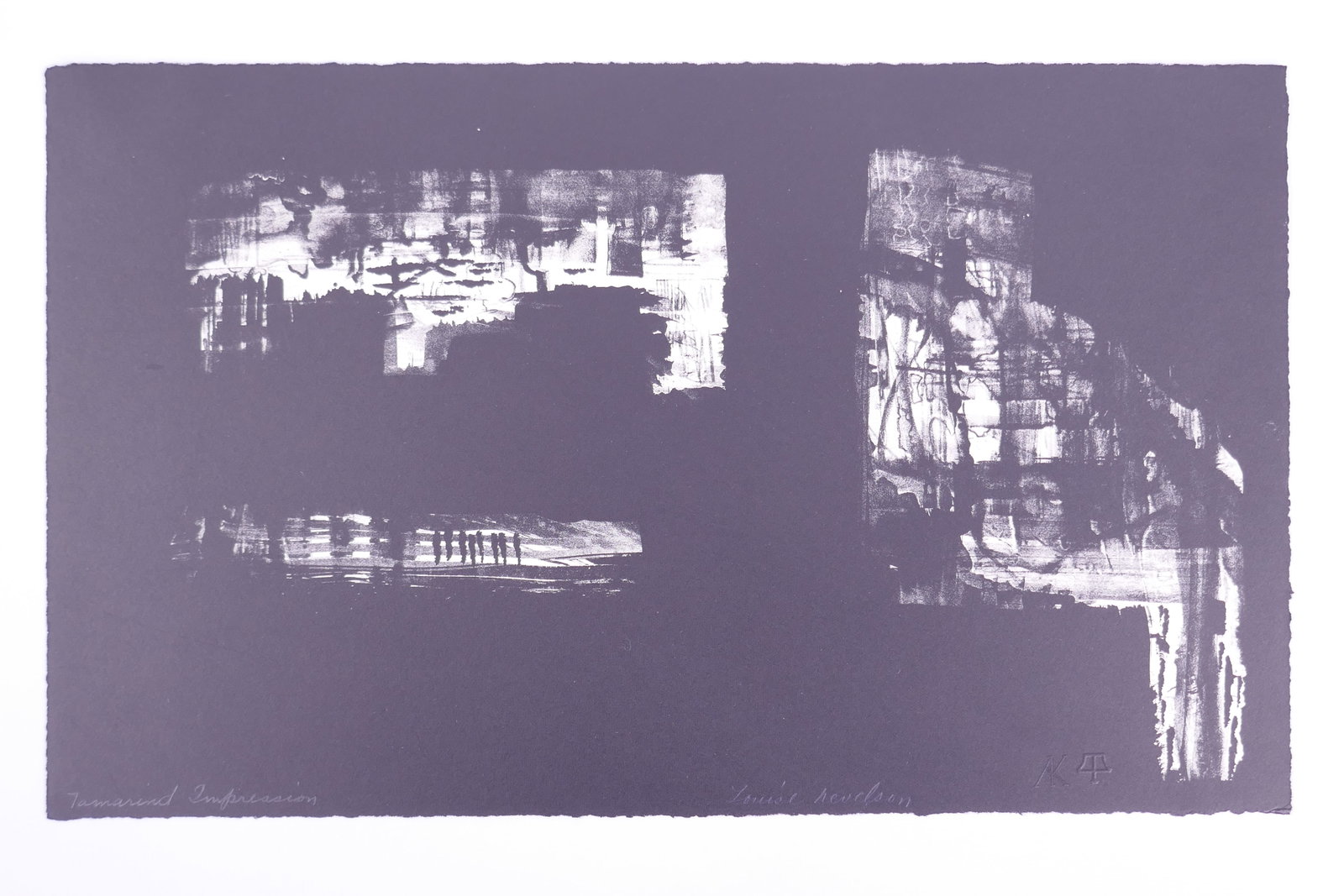Louise Nevelson (American, 1899–1988), Untitled (TAM. 822), 1963, Lithograph: Louise Nevelson (American, born Ukraine, 1899–1988) was a leading twentieth-century sculptor and printmaker best known for monumental assemblages constructed from discarded wood and architectural fr