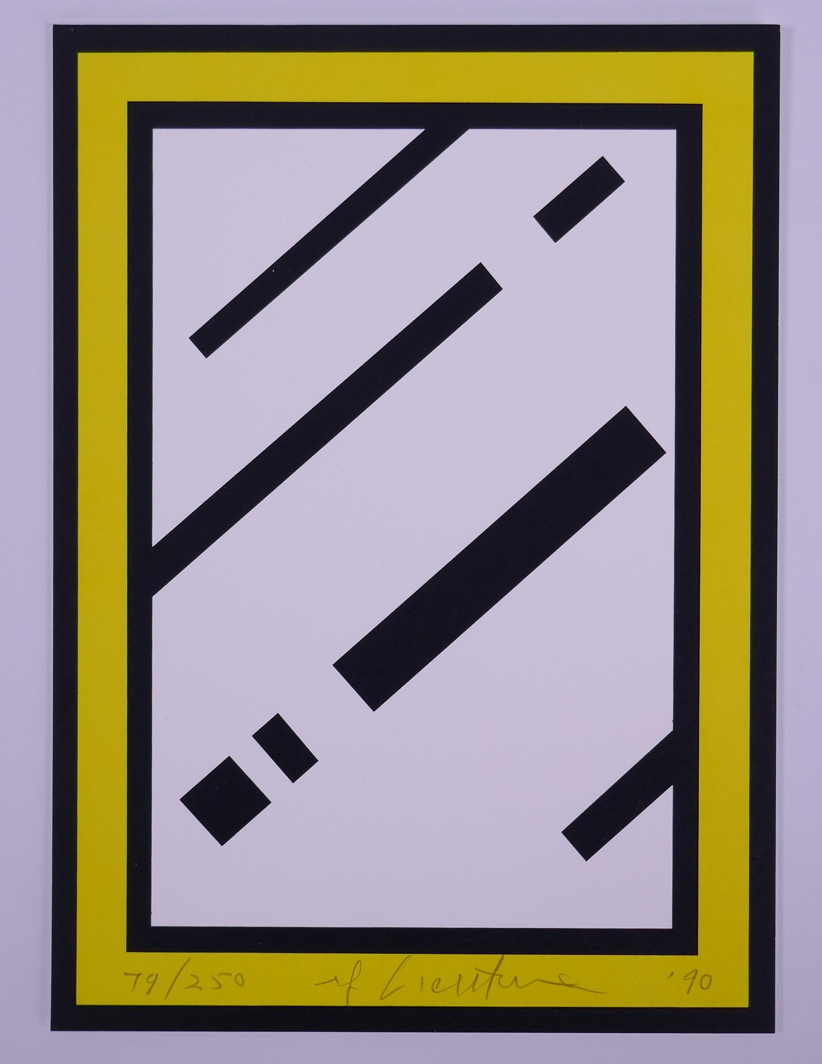 Roy Lichtenstein (American, 1923–1997), Mirror, 1990, Color Screenprint: Roy Lichtenstein (American, 1923–1997) was a leading figure of the Pop Art movement whose work transformed imagery from comic books, advertising, and mass media into fine art. Born in New York City,