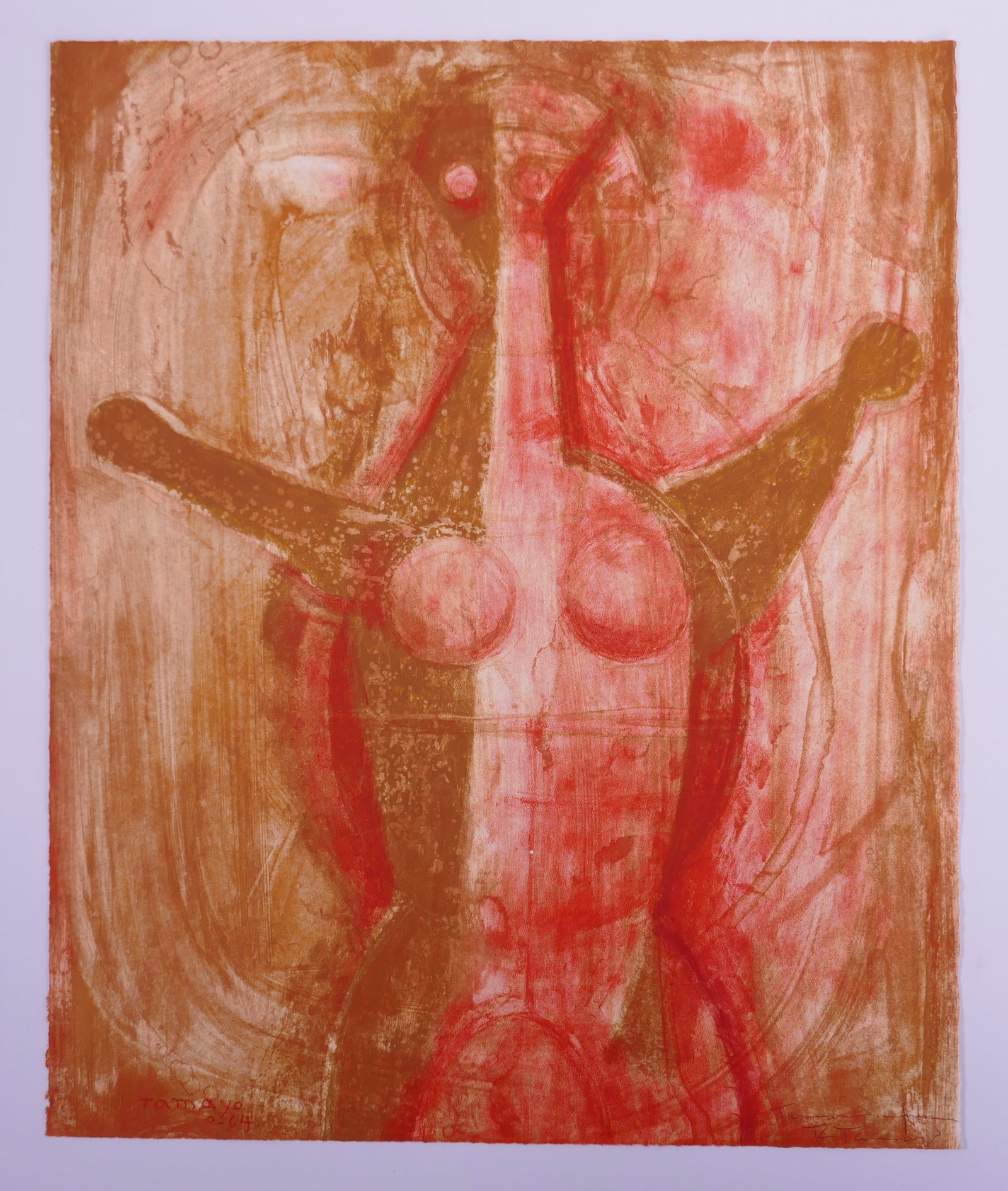 Rufino Tamayo (Mexican, 1899–1991), Woman, 1964, Color Lithograph: Rufino Tamayo (Mexican, 1899–1991) was a major figure in 20th-century Mexican modernism whose work combined modernist abstraction with imagery rooted in Mexican culture, myth, and the human figure. 