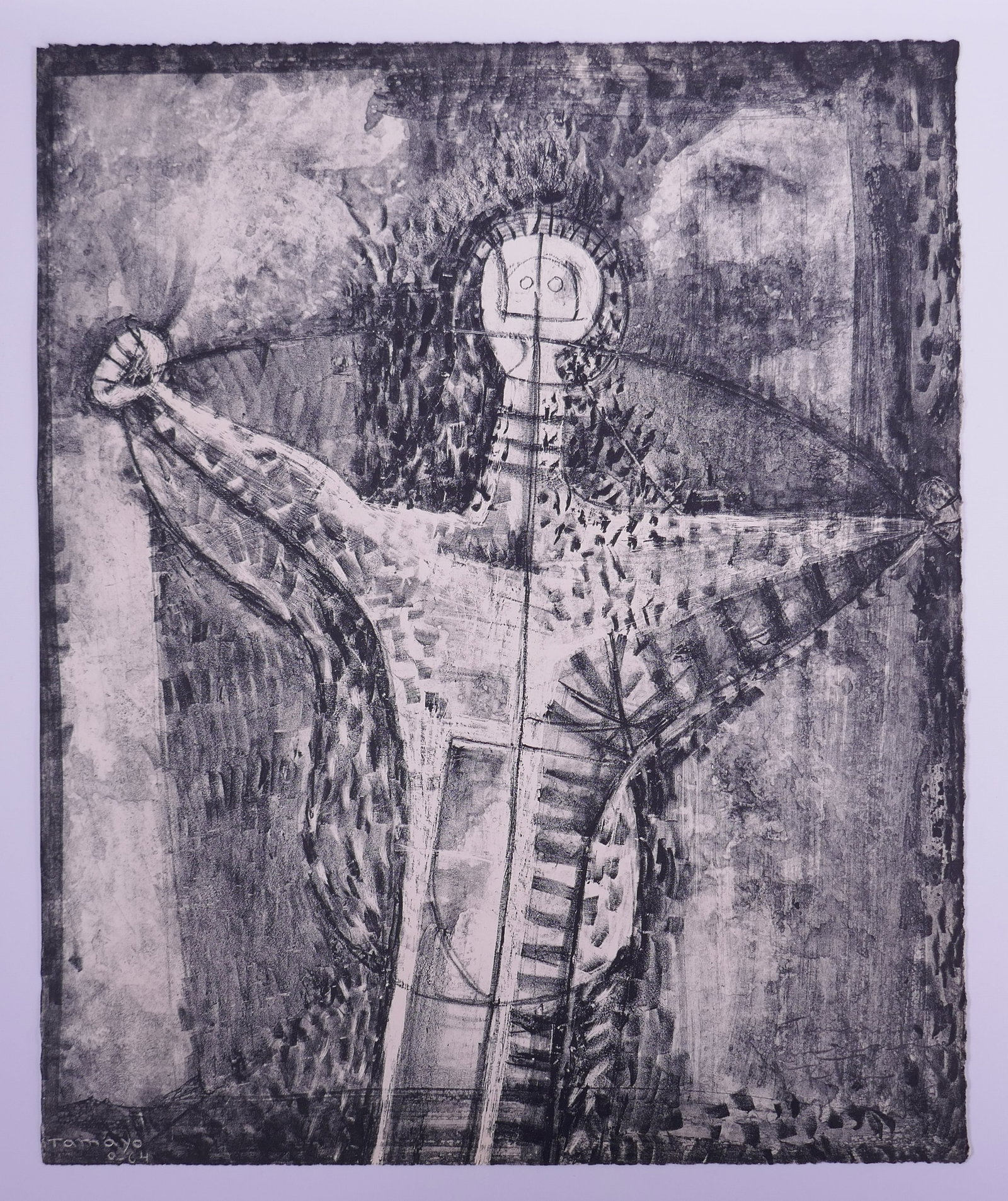 Rufino Tamayo (Mexican, 1899–1991), Ghost, 1964, Lithograph: Rufino Tamayo (Mexican, 1899–1991) was a major figure in 20th-century Mexican modernism whose work combined modernist abstraction with imagery rooted in Mexican culture, myth, and the human figure. 
