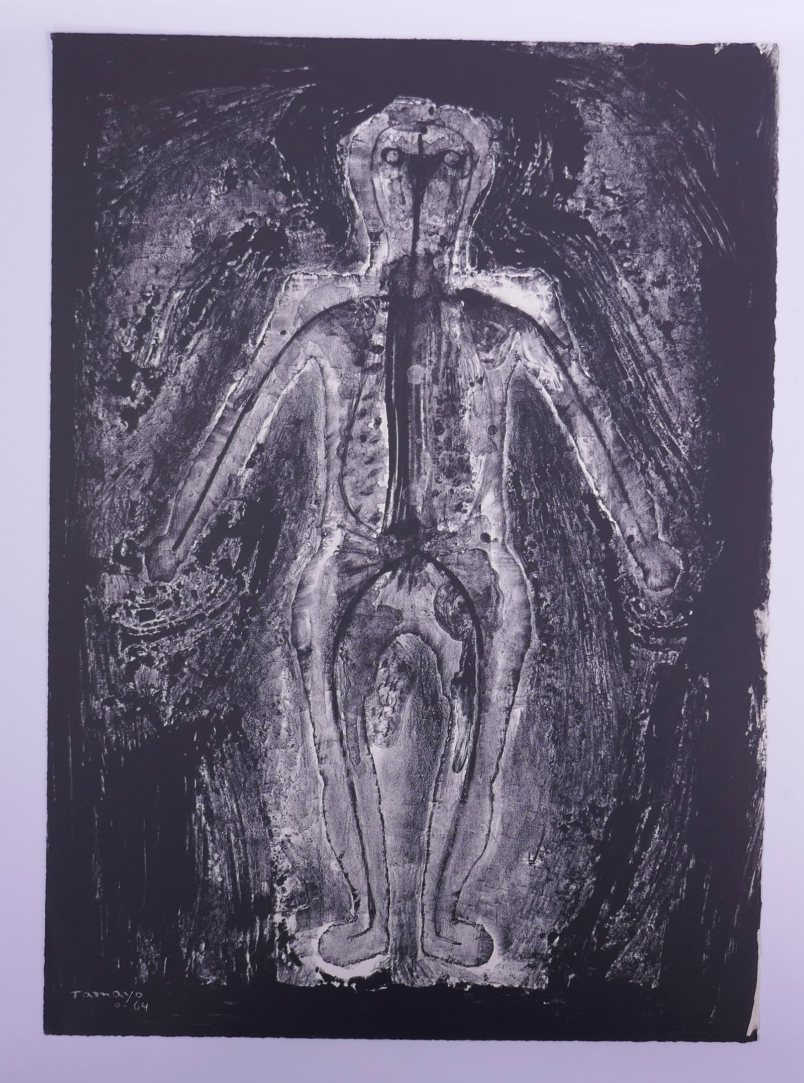 Rufino Tamayo (Mexican, 1899–1991), Transparent Man, 1964, Lithograph: Rufino Tamayo (Mexican, 1899–1991) was a major figure in 20th-century Mexican modernism whose work combined modernist abstraction with imagery rooted in Mexican culture, myth, and the human figure. 