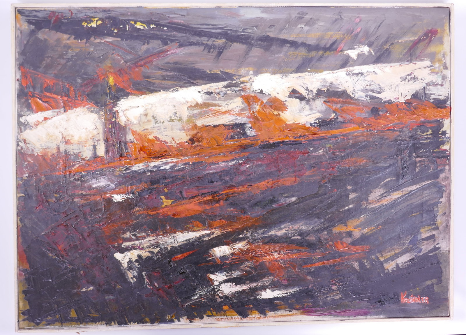 Doris Barsky Kreindler (American, 1901–1974), Untitled Abstract Landscape, Oil on Canvas (1 of 20)