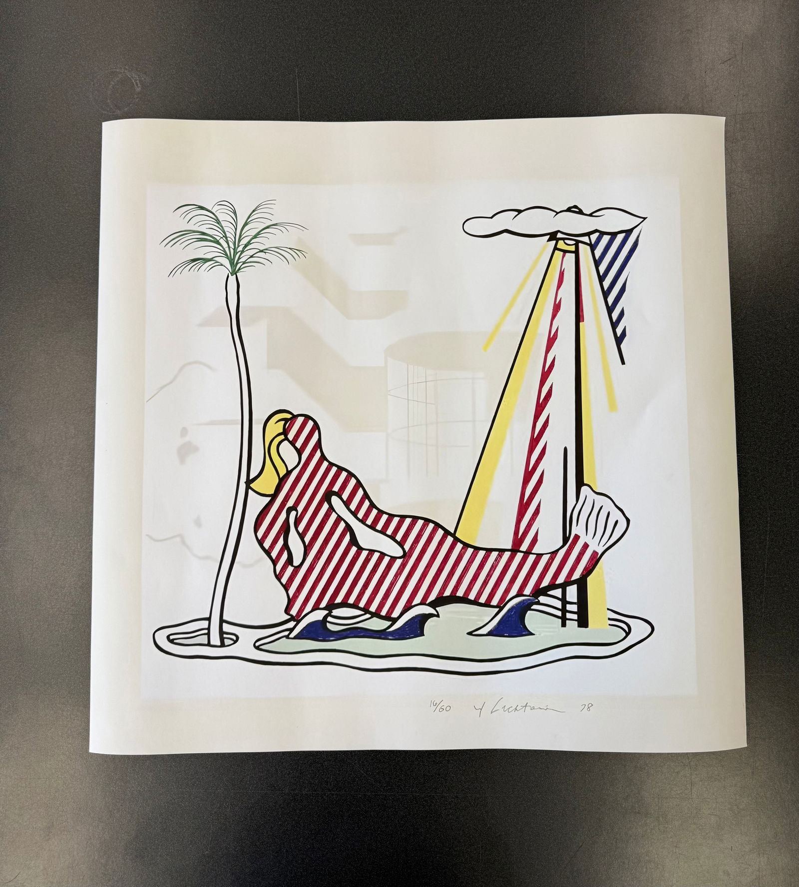 Roy Lichtenstein "Mermaid, 1960" Signed Print (1 of 1)