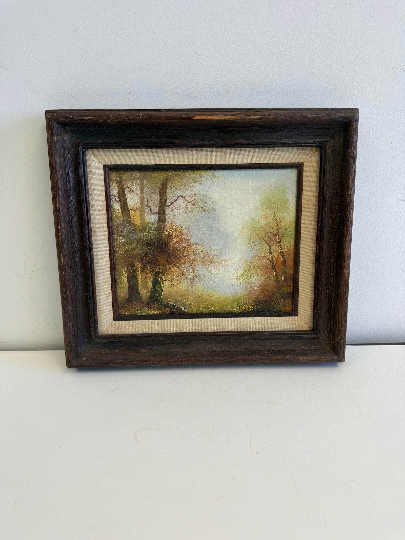 Von Tanner"Landscape: Von Tanner "Landscape" oil on canvas, measures 11 X 10 framed