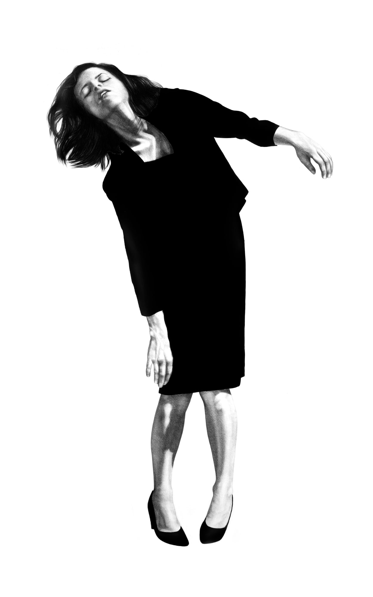 Robert Longo Untitled (Jo) print from the "Men in the Cities" Series. (1 of 1)