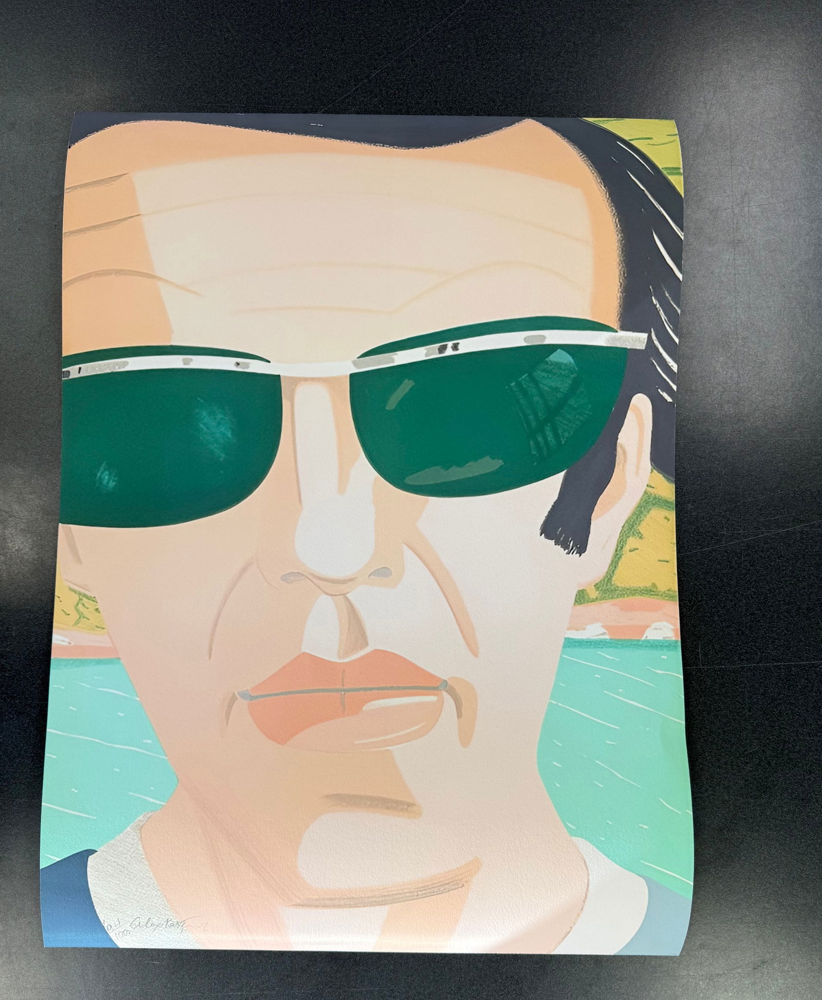 Alex Katz "Alex 1970" Signed Print: Alex Katz (Alex, 1970) signed and numbered lower left hand corner. This item is on Arches paper, unknown print date. Measures H29.75 X W 21.375 in. Print Date Unknown.