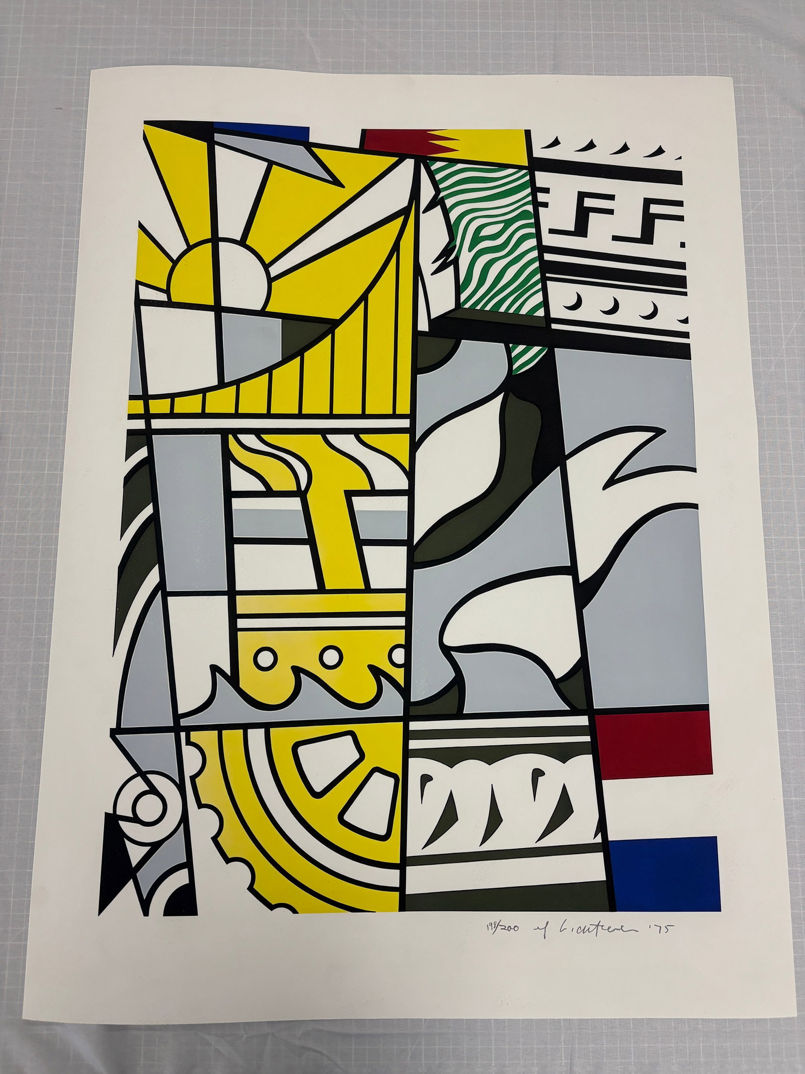 Roy Lichtenstein "Bicentennial Print" Sold After (1 of 1)