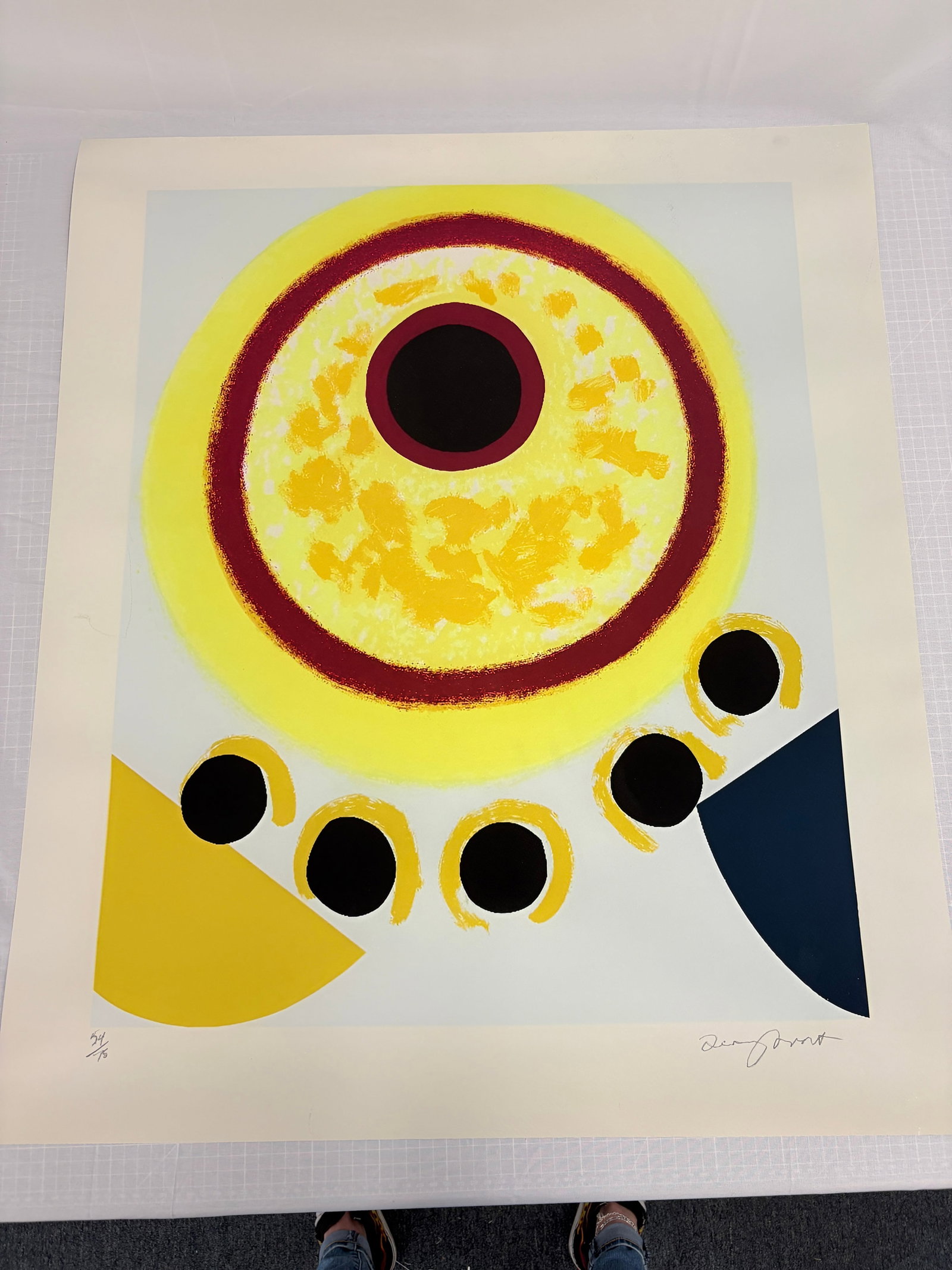Sir Terry Frost "Five Black Moons" sold after (1 of 1)